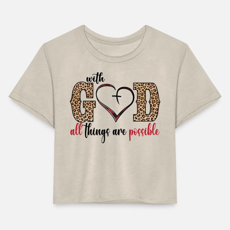 With God All Things Are Possible Women Christian