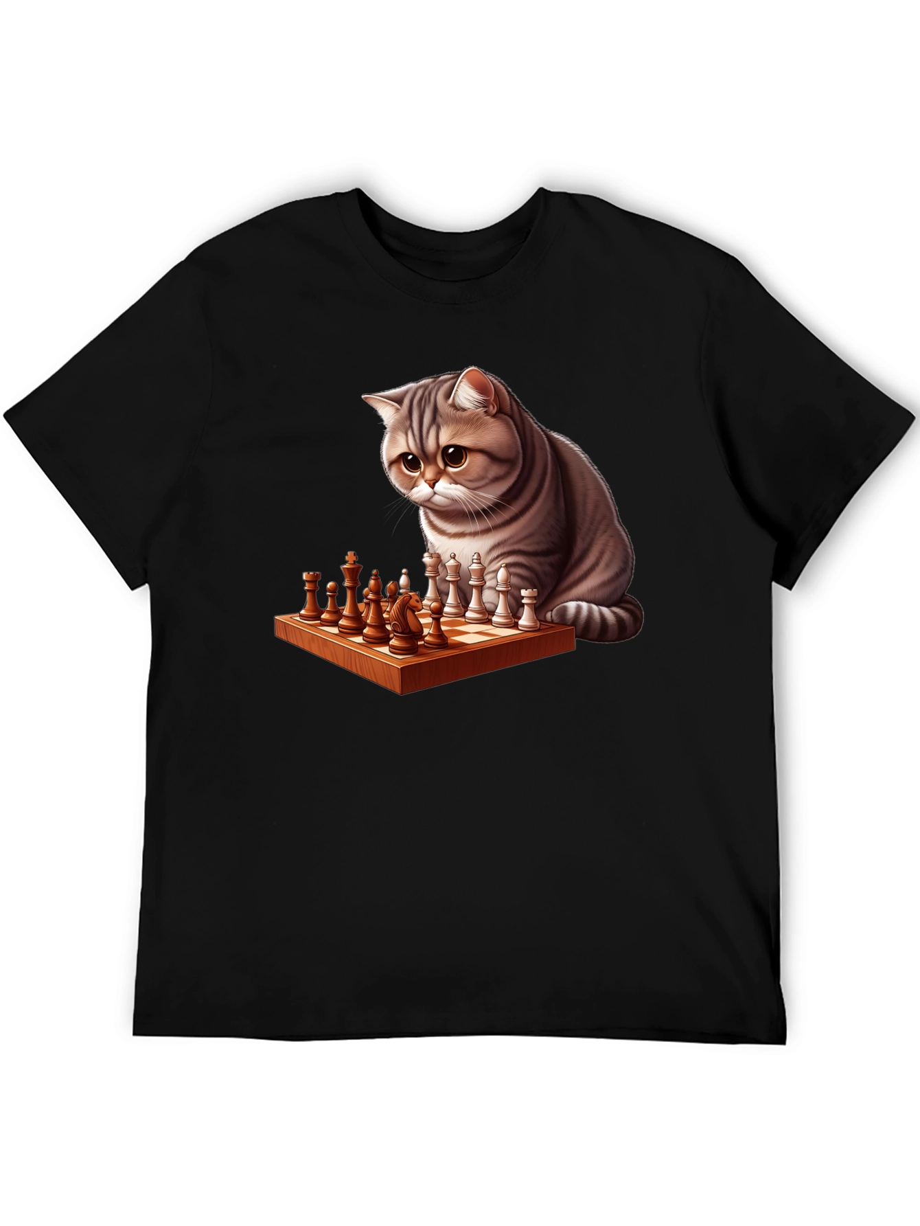 Cat Chess Player T-Shirt