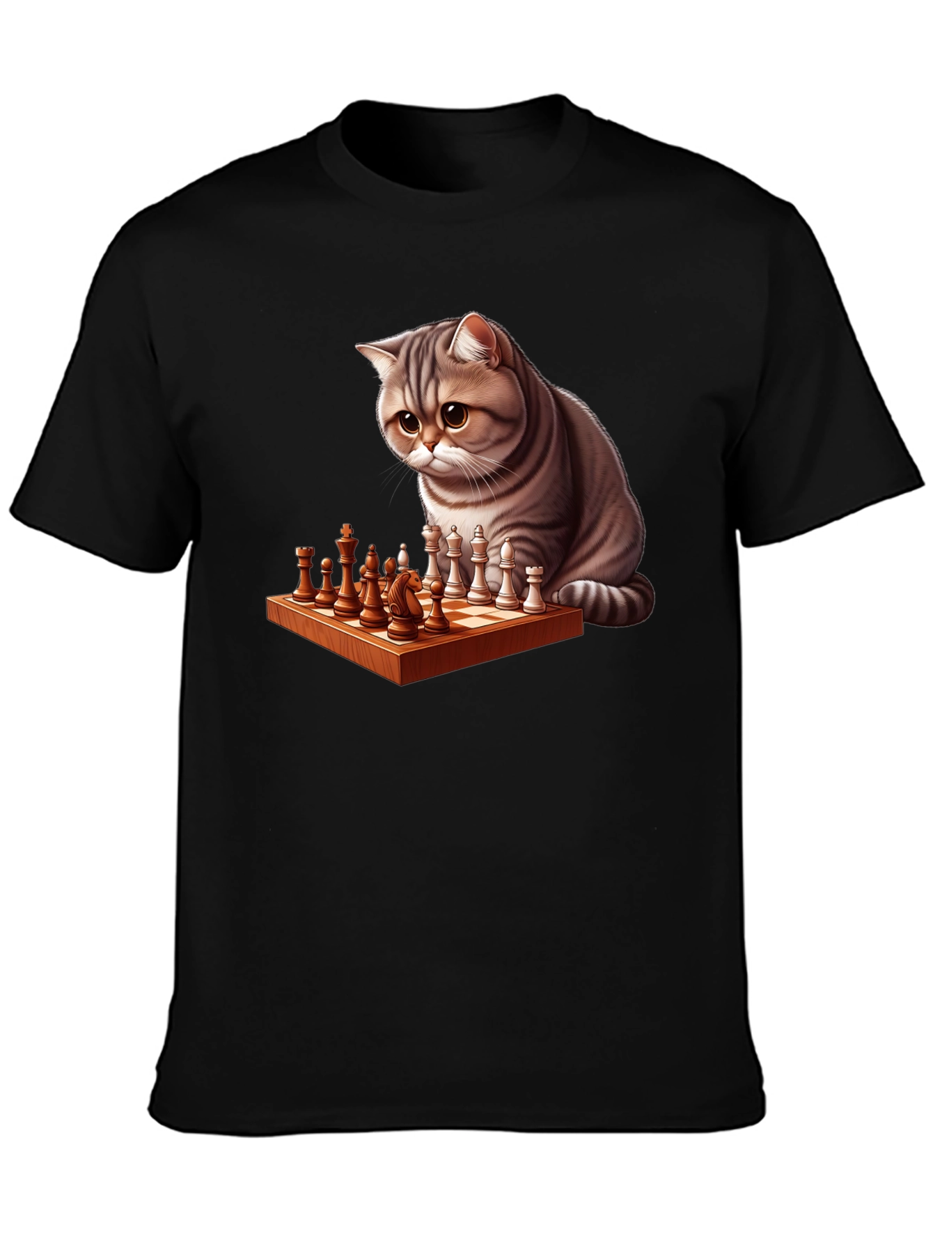Cat Chess Player T-Shirt