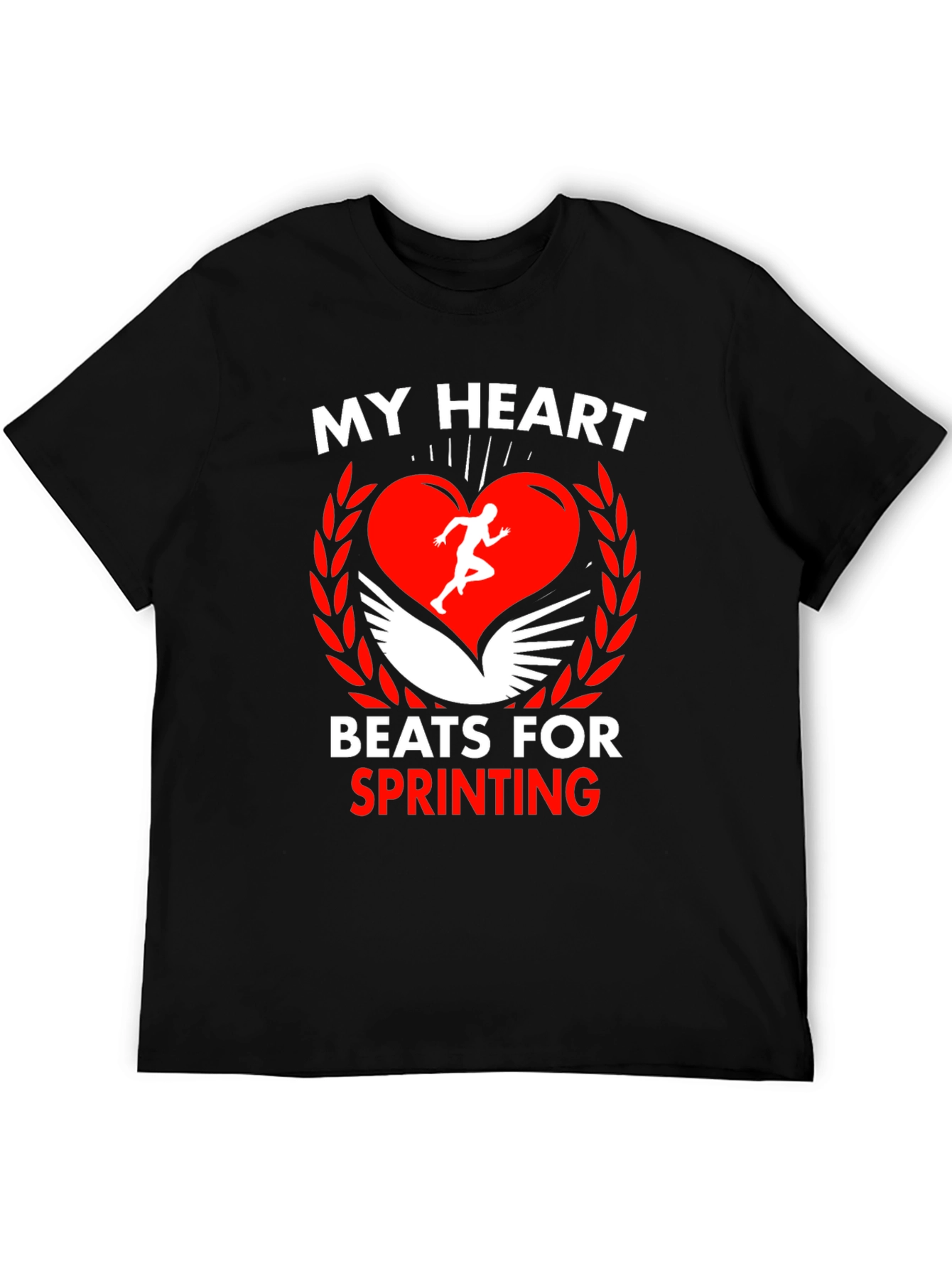 My Heart Beats For Sprinting Graphic Tee
