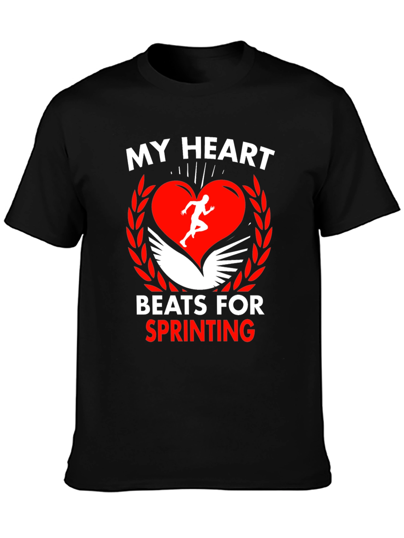 My Heart Beats For Sprinting Graphic Tee