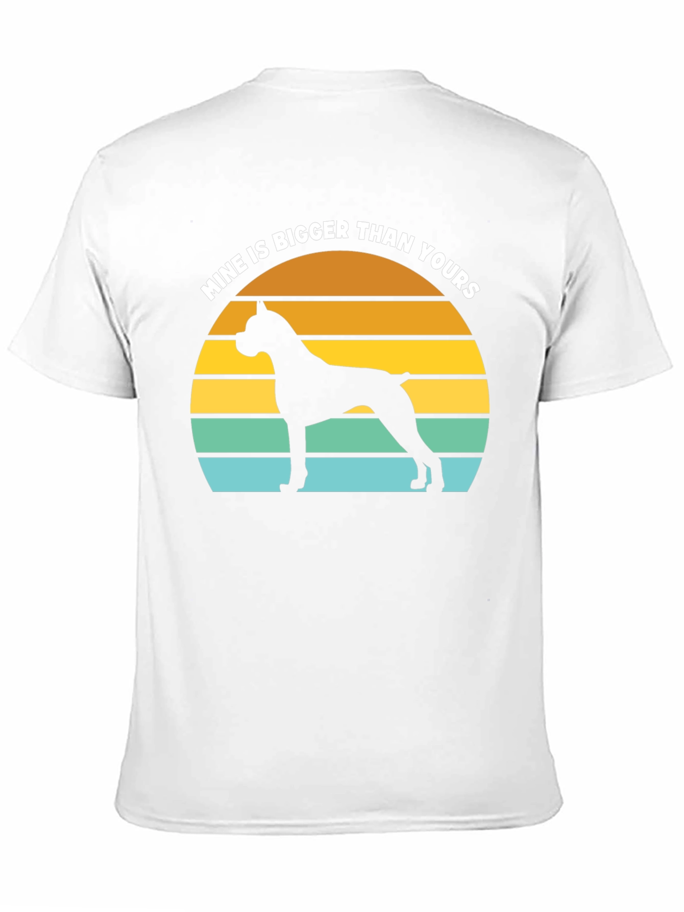 Mine is Bigger Boxer Dog Sunset T-Shirt