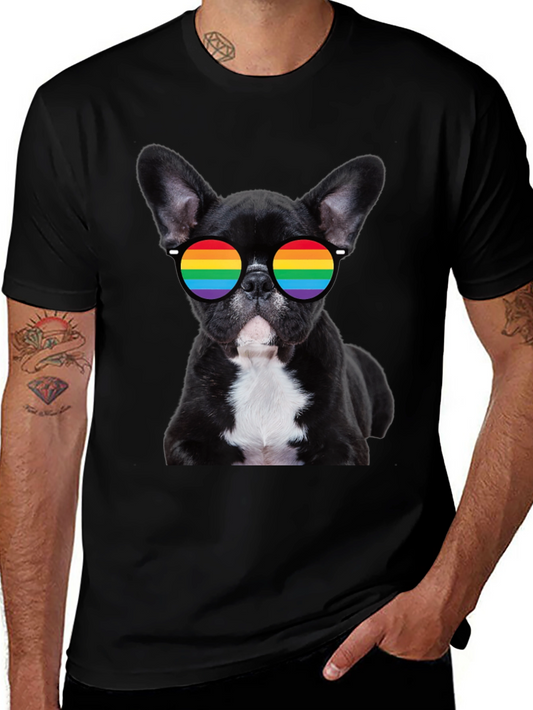 Dog with Pride Glasses T-Shirt