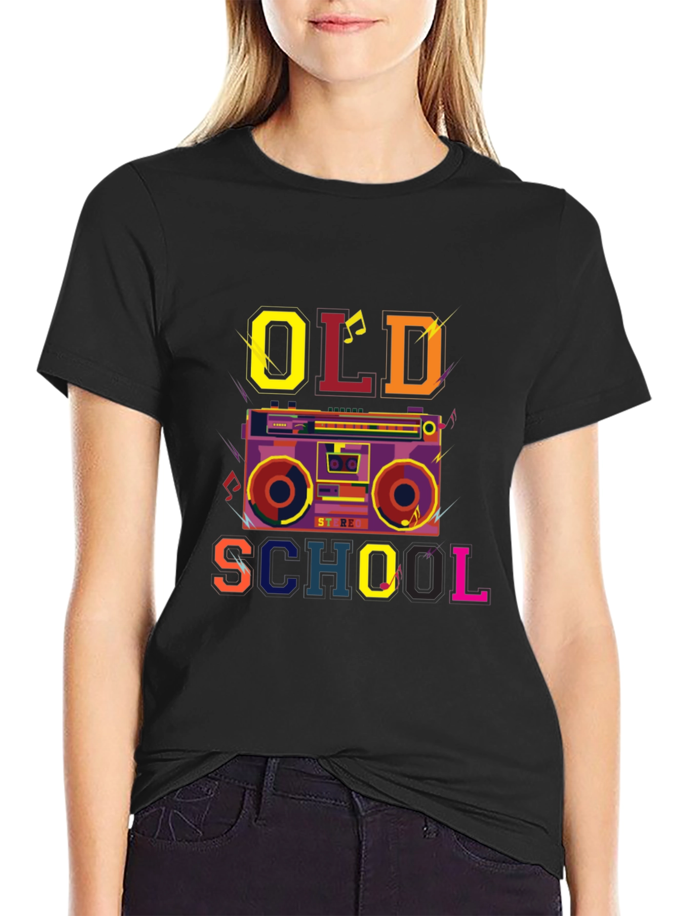 Retro Boombox Old School T-Shirt