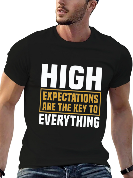 High Expectations Graphic Tee - Motivational Shirt