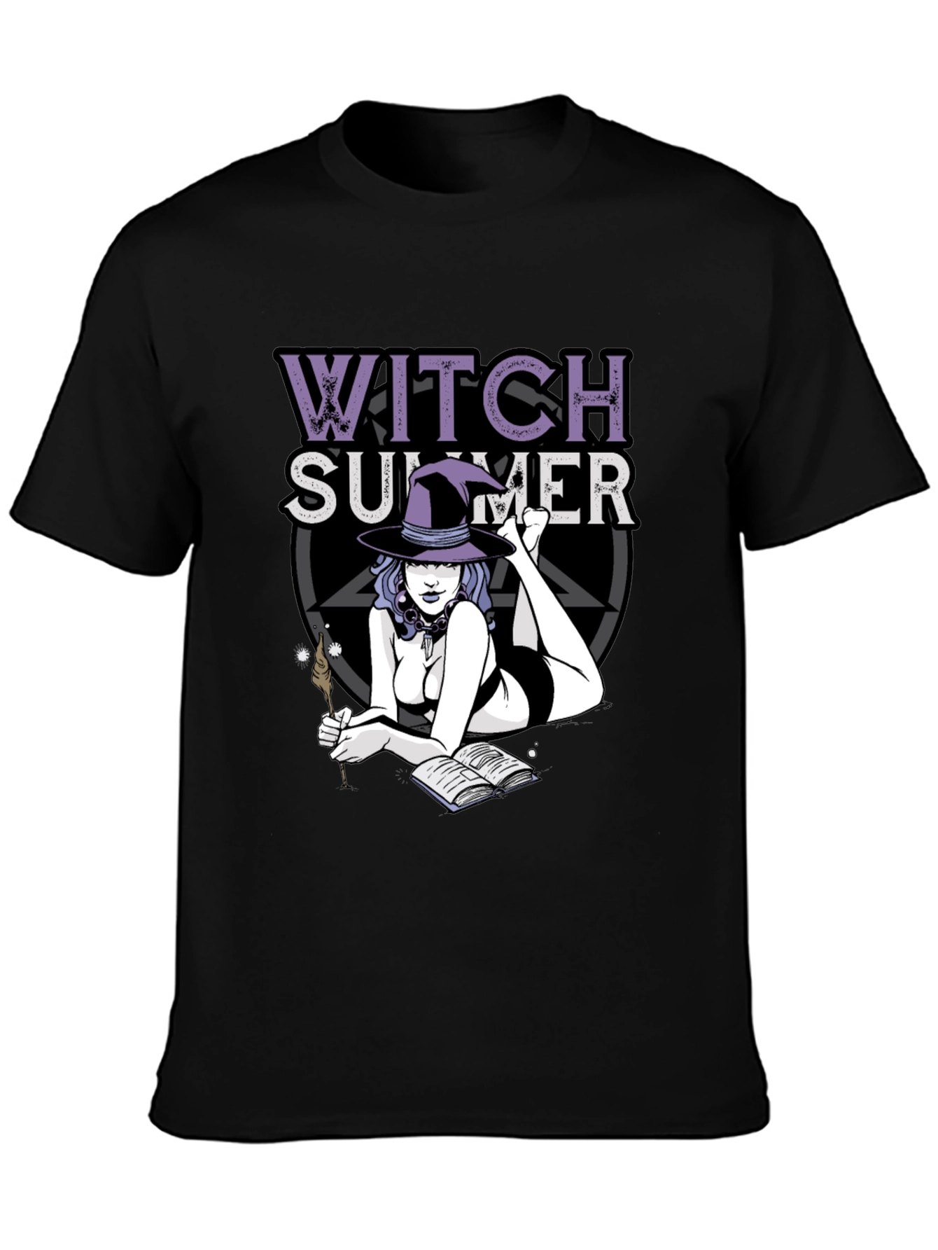 Witch Summer Black T-Shirt