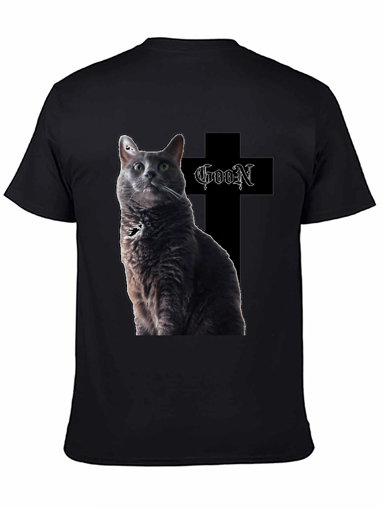 Goon Cat T-Shirt - Black Graphic Tee