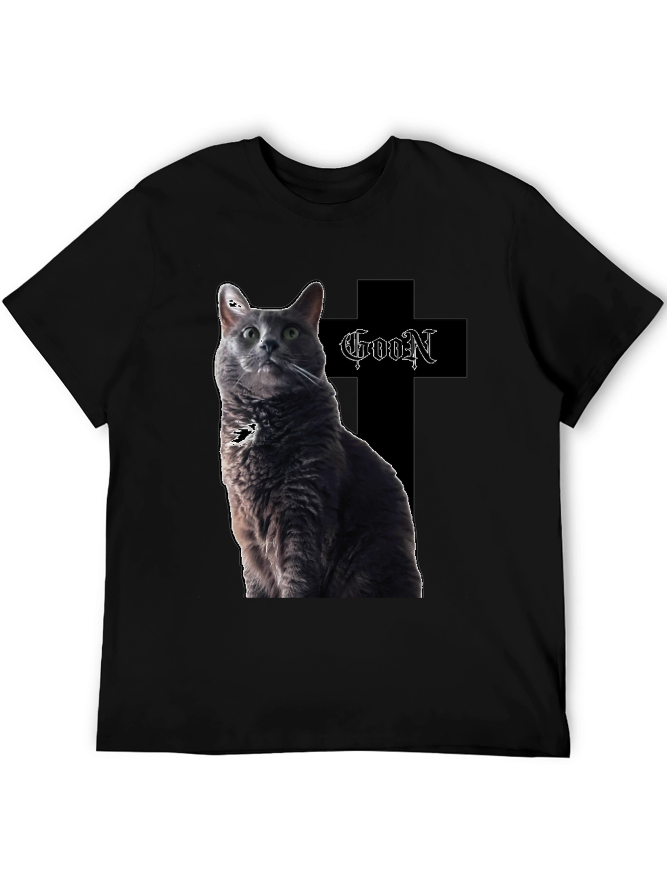 Goon Cat T-Shirt - Black Graphic Tee