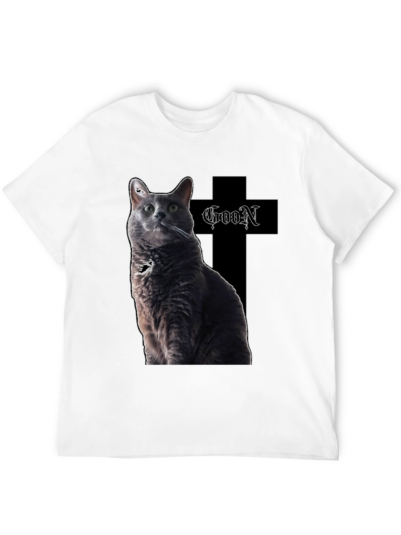 Goon Cat T-Shirt - Black Graphic Tee