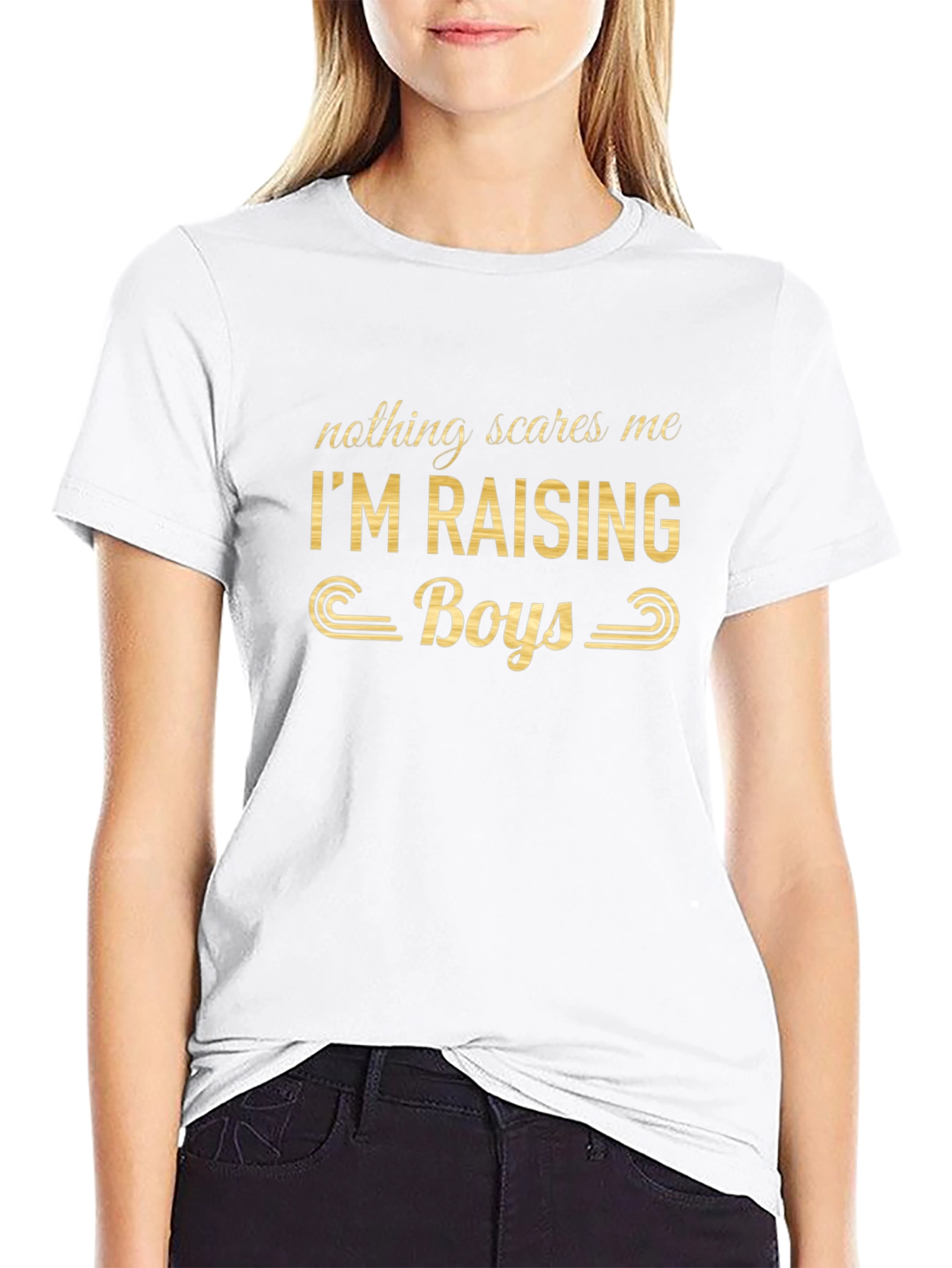 Nothing Scares Me Raising Boys Graphic T-Shirt