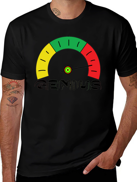 Genius Meter T-Shirt - Novelty Graphic Tee