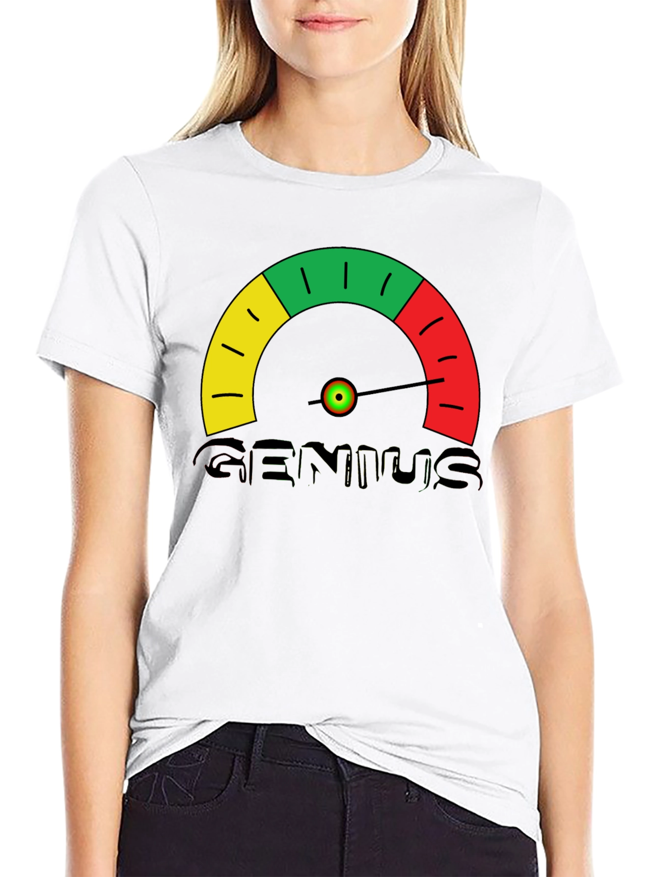 Genius Meter T-Shirt - Novelty Graphic Tee