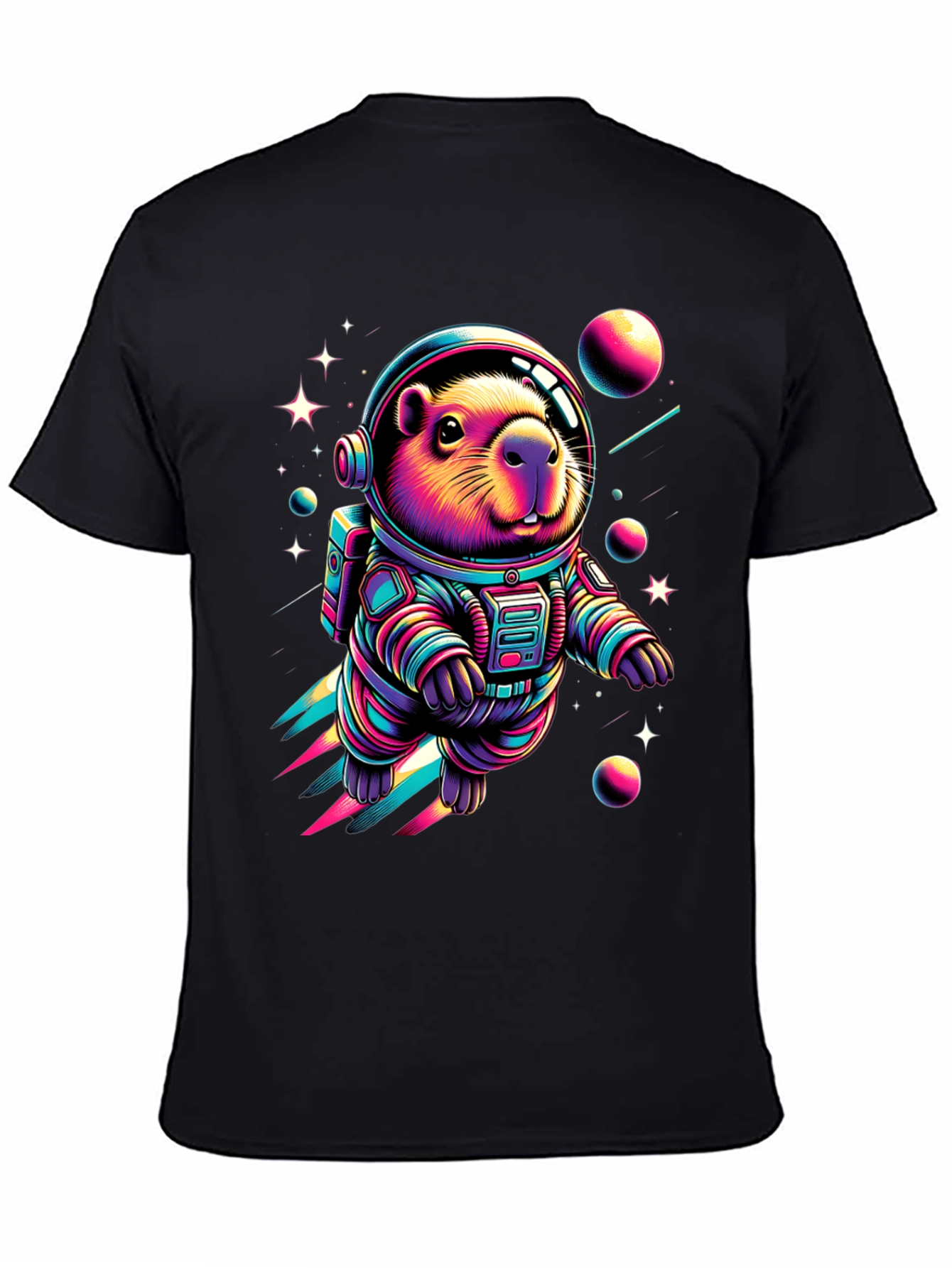Astronaut Beaver T-Shirt - Space Rodent