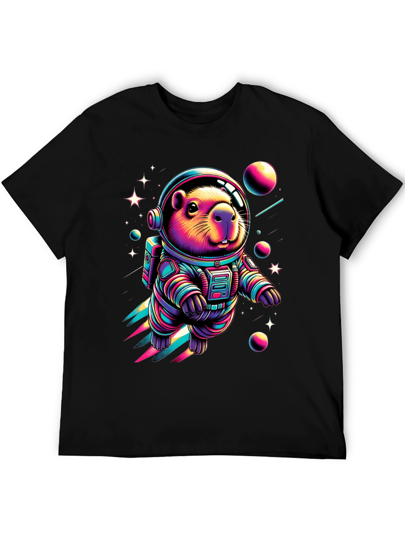 Astronaut Beaver T-Shirt - Space Rodent
