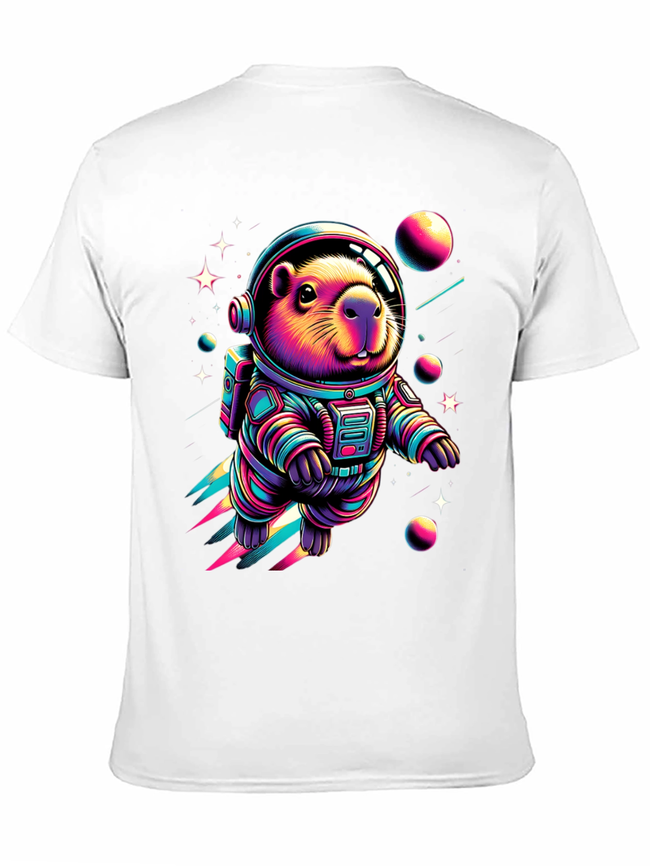 Astronaut Beaver T-Shirt - Space Rodent