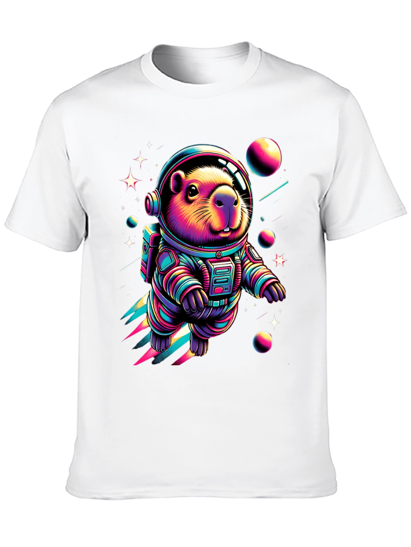 Astronaut Beaver T-Shirt - Space Rodent