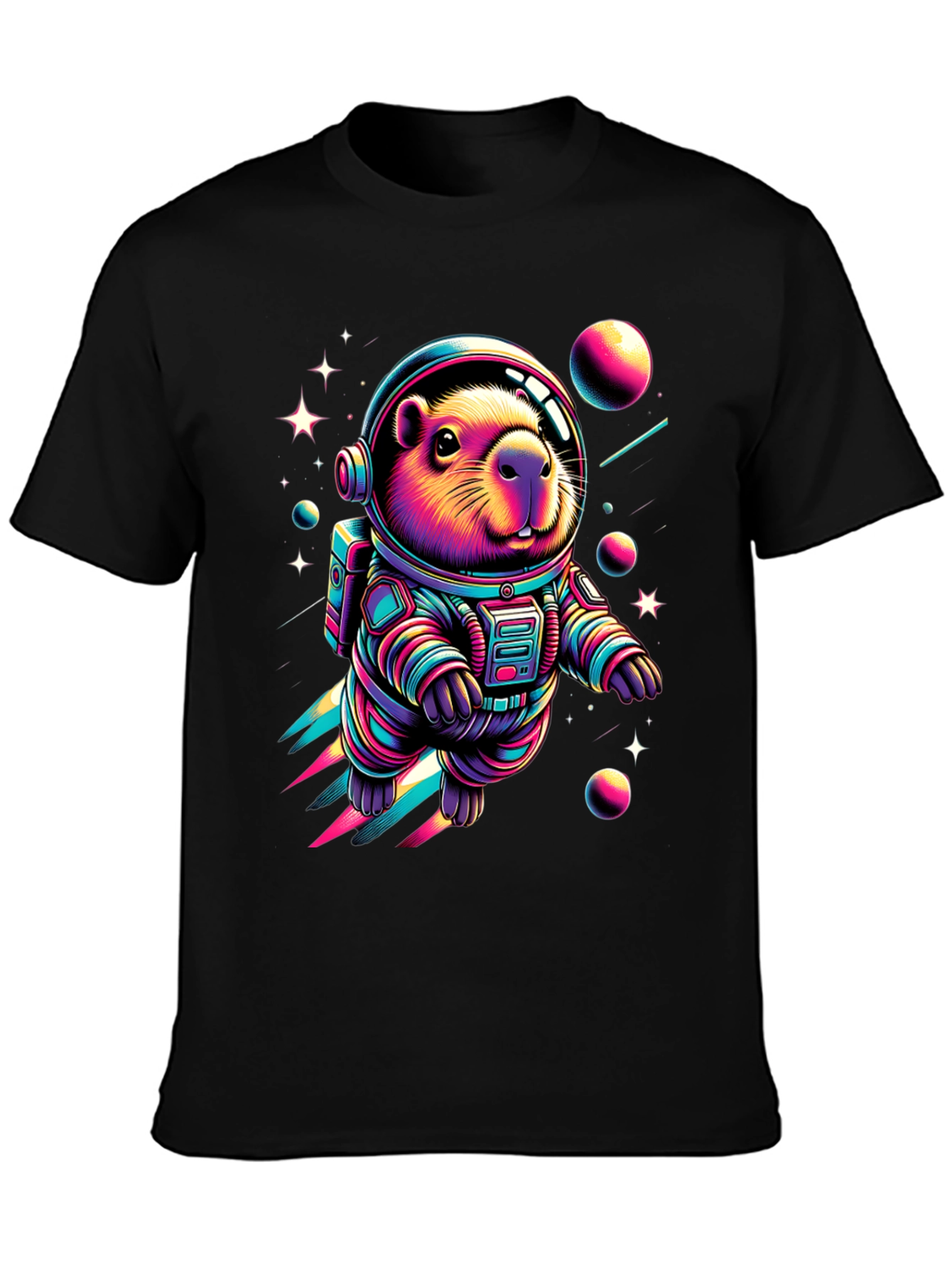 Astronaut Beaver T-Shirt - Space Rodent