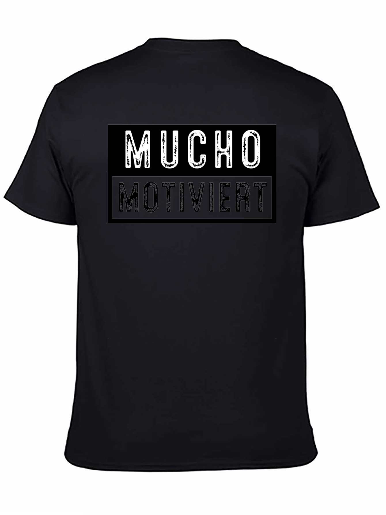 Mucho Motiviert Graphic Tee - Mens Black T-Shirt