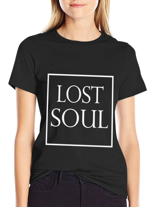 Lost Soul Graphic Tee - Premium Black Cotton T-Shirt