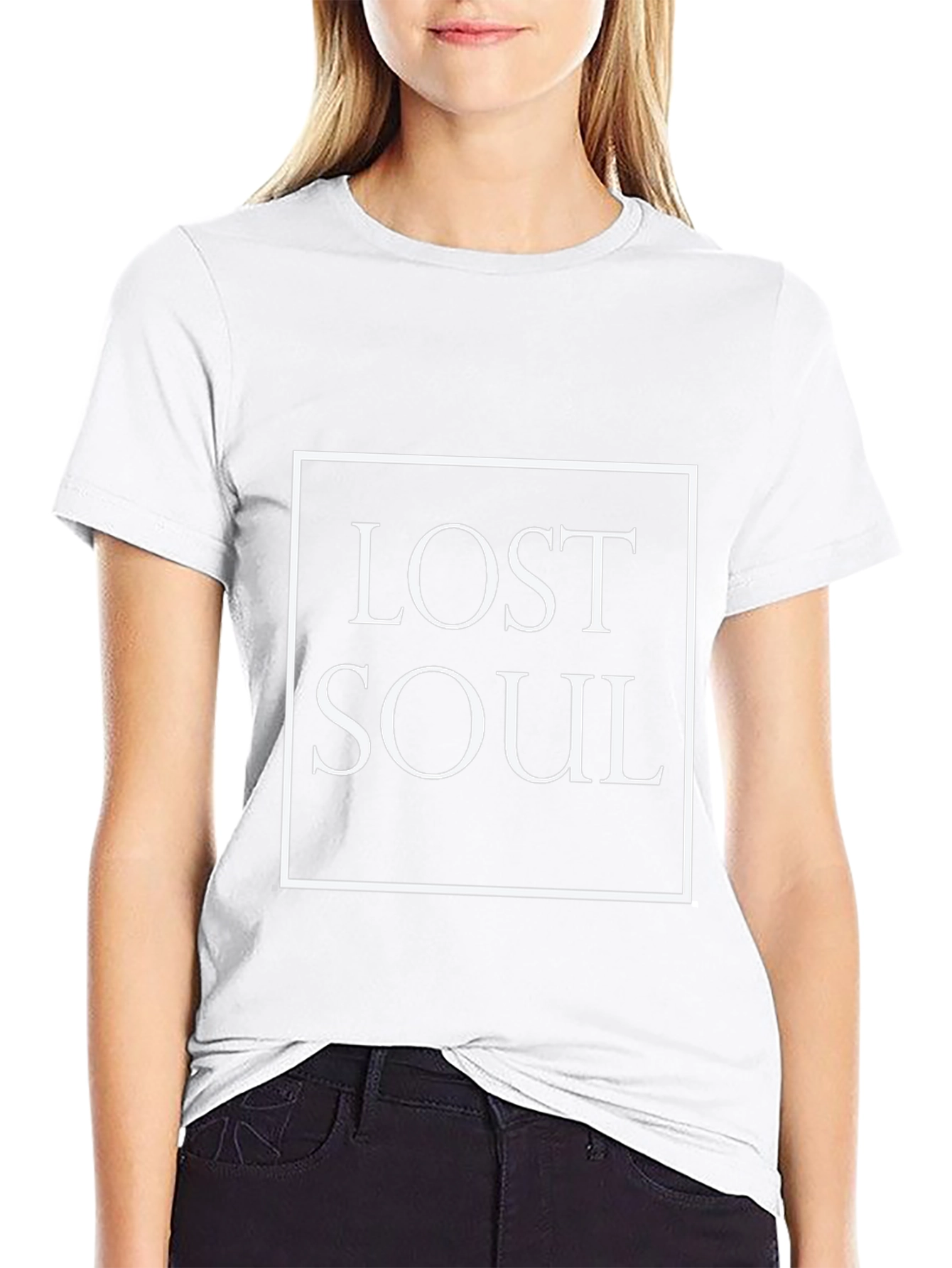 Lost Soul Graphic Tee - Premium Black Cotton T-Shirt