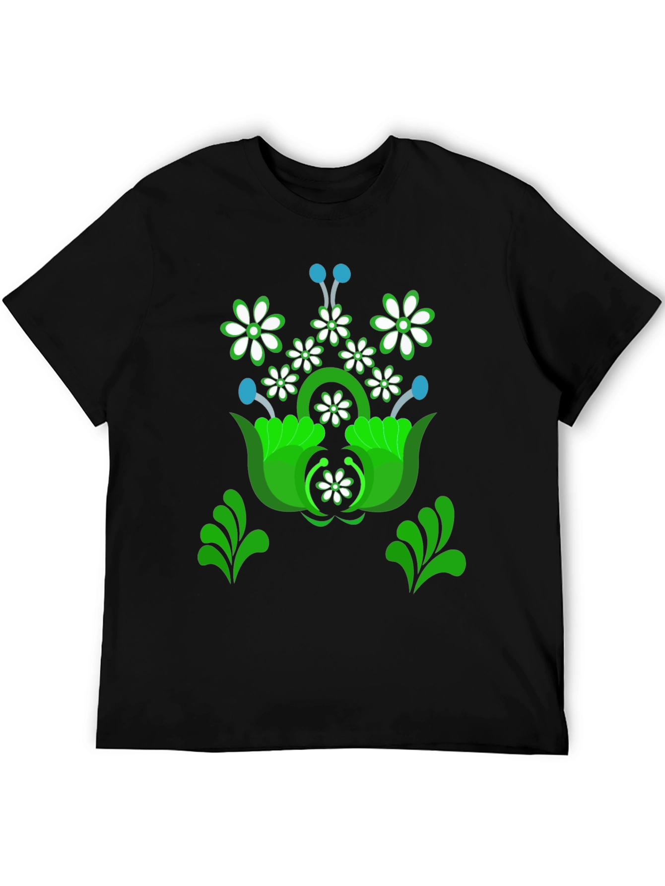 Floral Graphic Tee - Unique Design Shirt