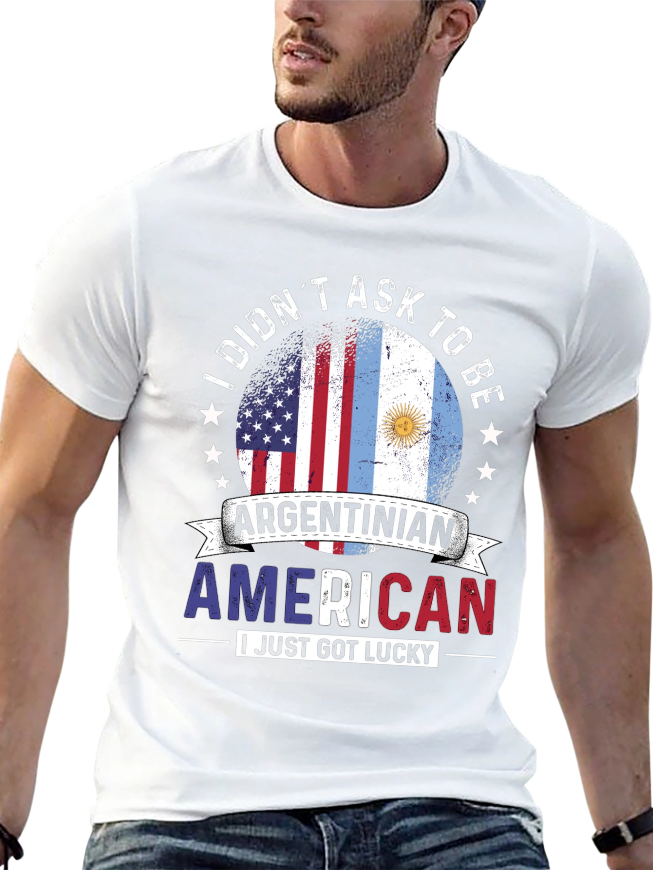 Argentinian American Flag T-Shirt
