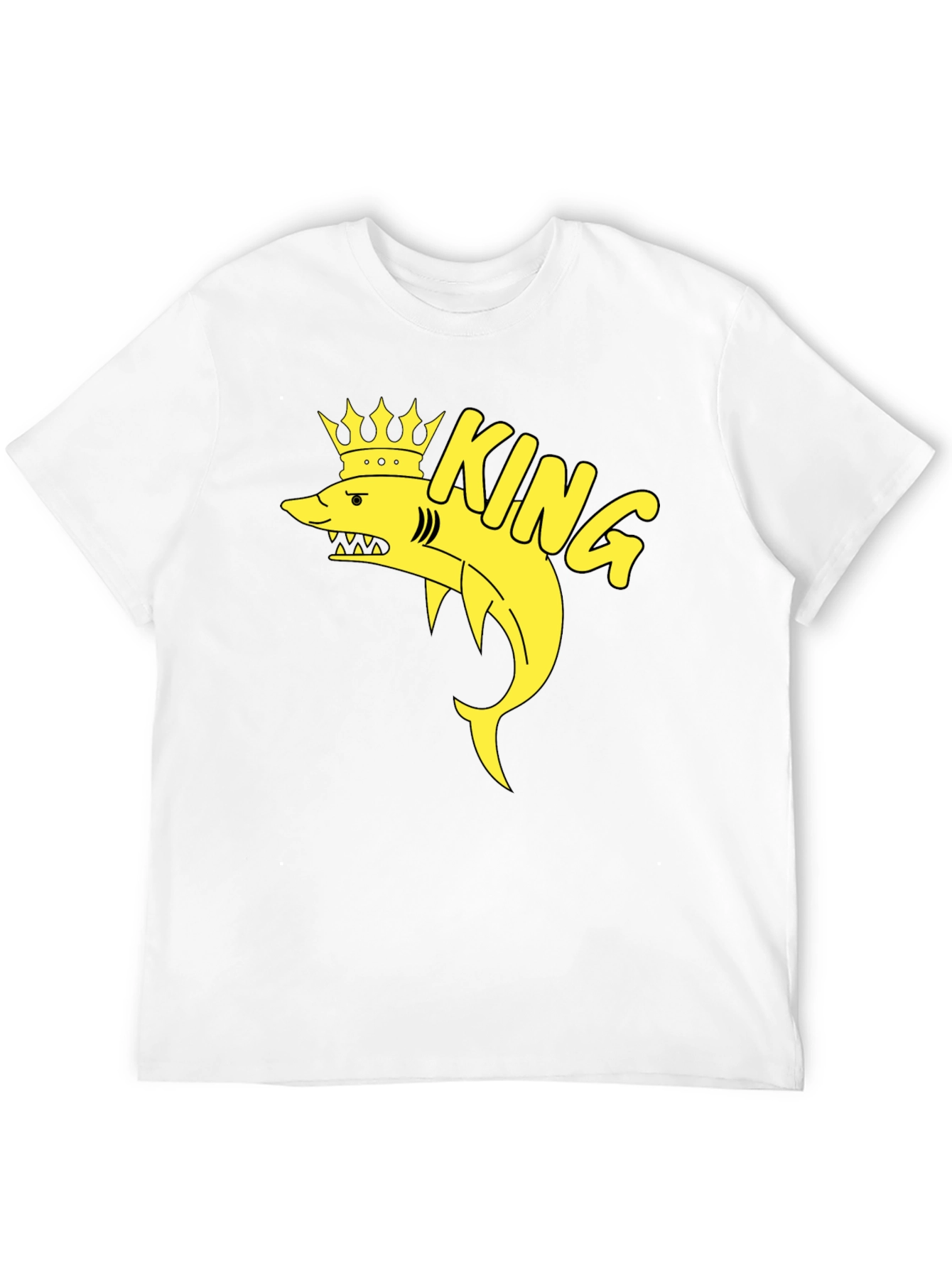 King Shark T-Shirt - Black Cotton Graphic Tee