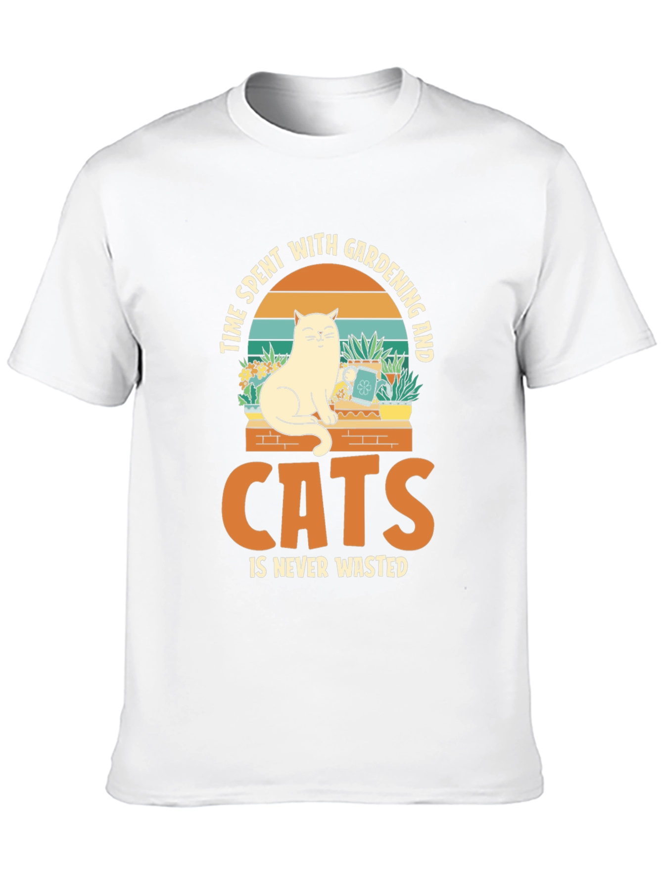 Cat & Gardening T-Shirt: Time Well Spent