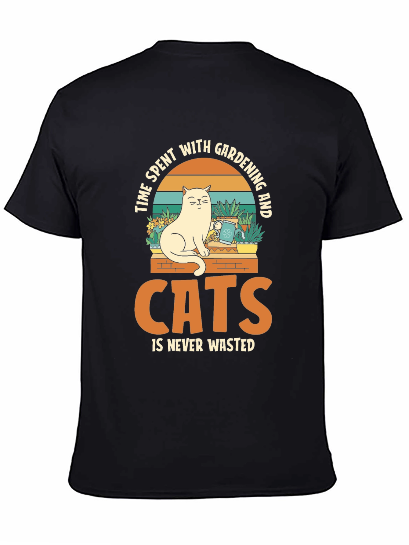 Cat & Gardening T-Shirt: Time Well Spent