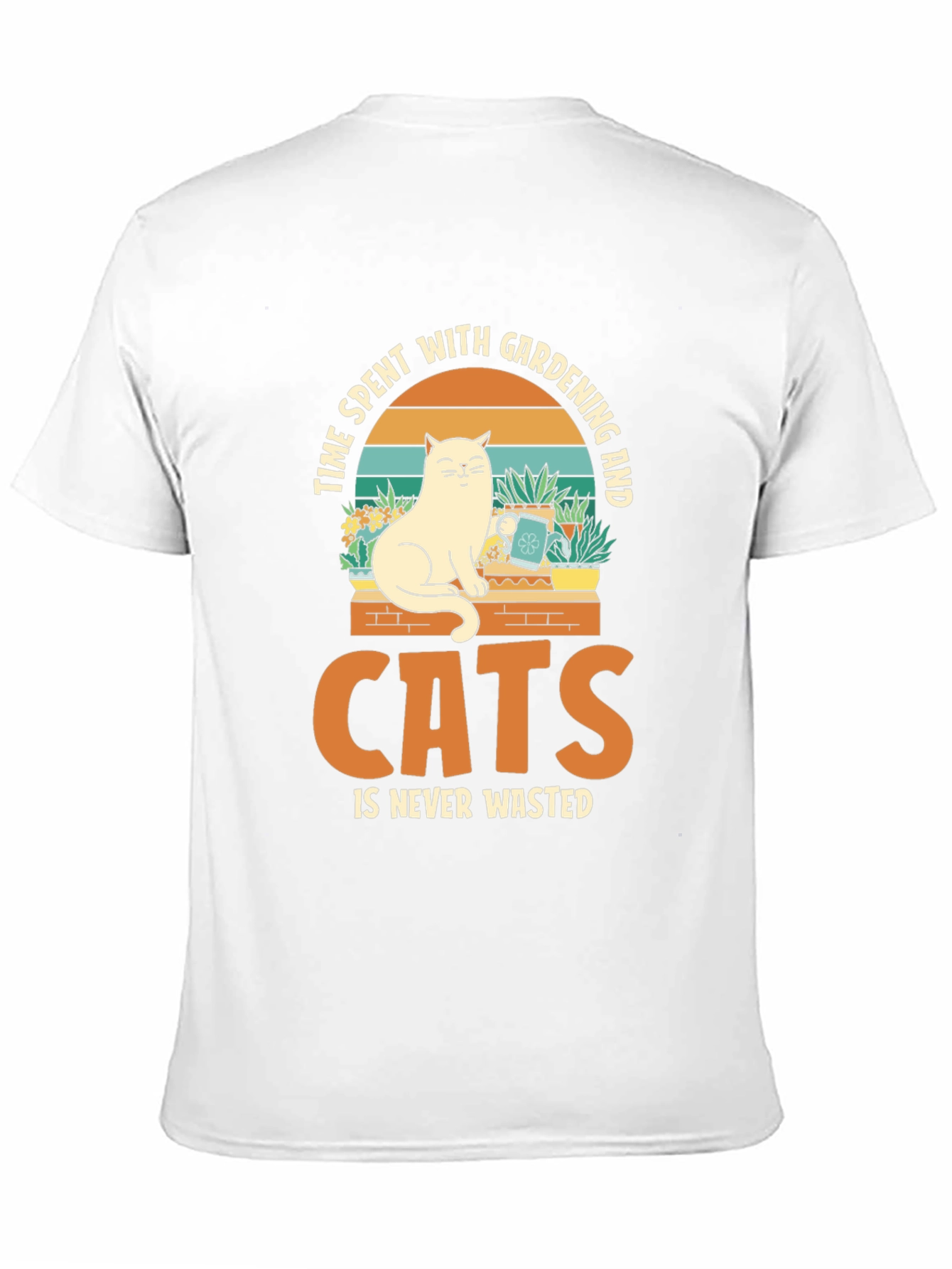 Cat & Gardening T-Shirt: Time Well Spent