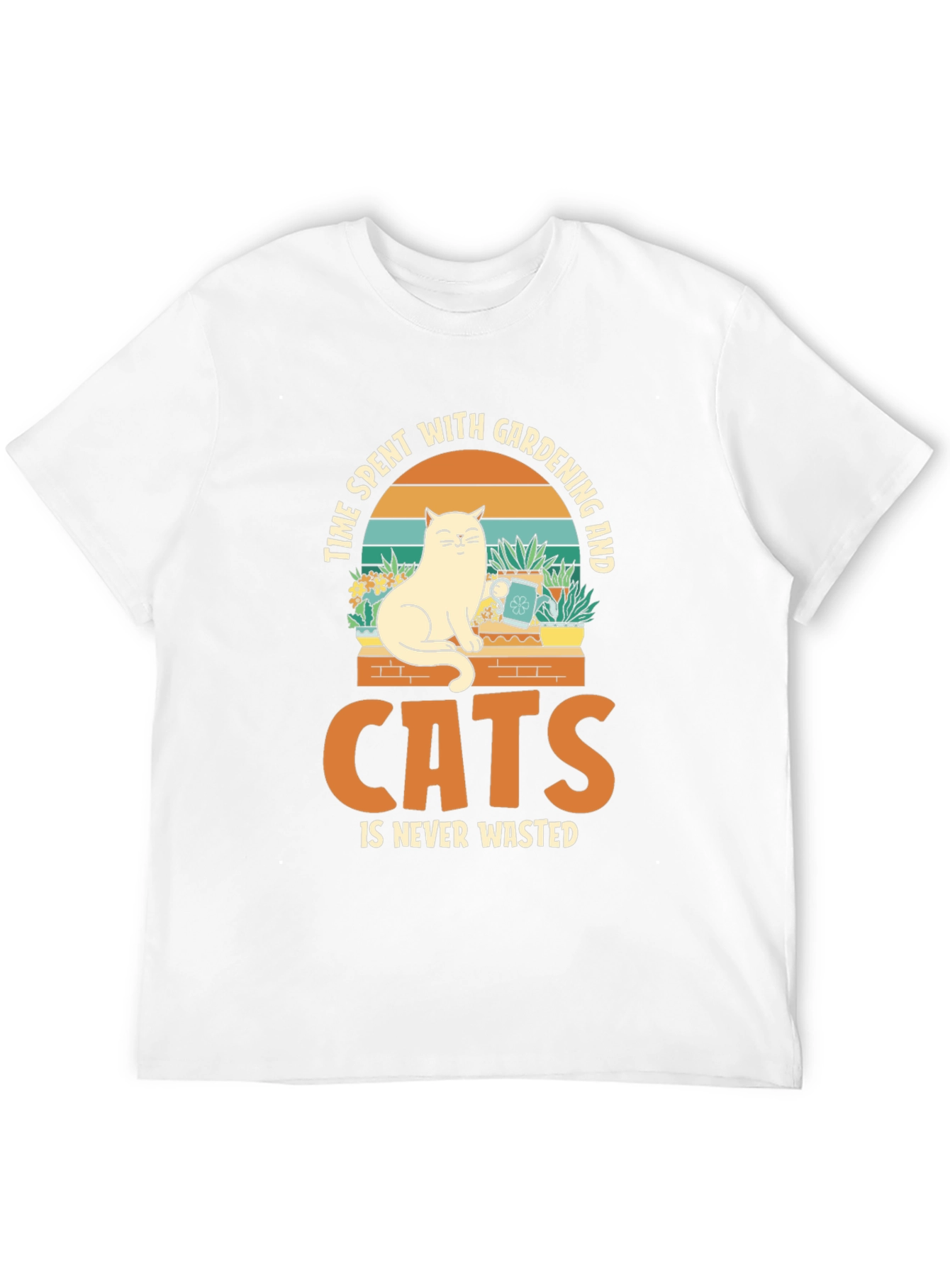Cat & Gardening T-Shirt: Time Well Spent