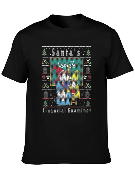 Santas Favorite Financial Examiner Ugly Sweater T-Shirt