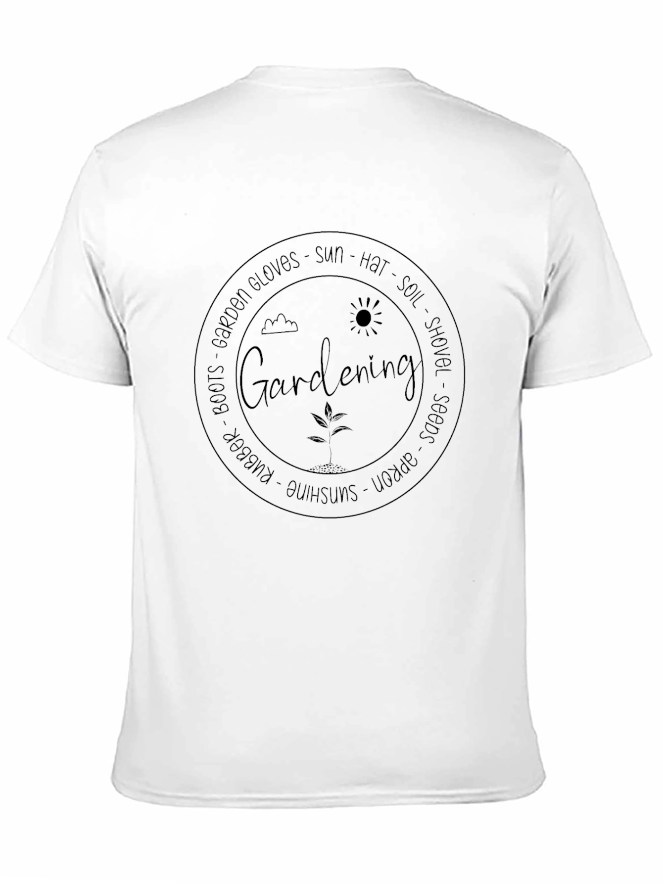 Gardening Graphic Tee - Black
