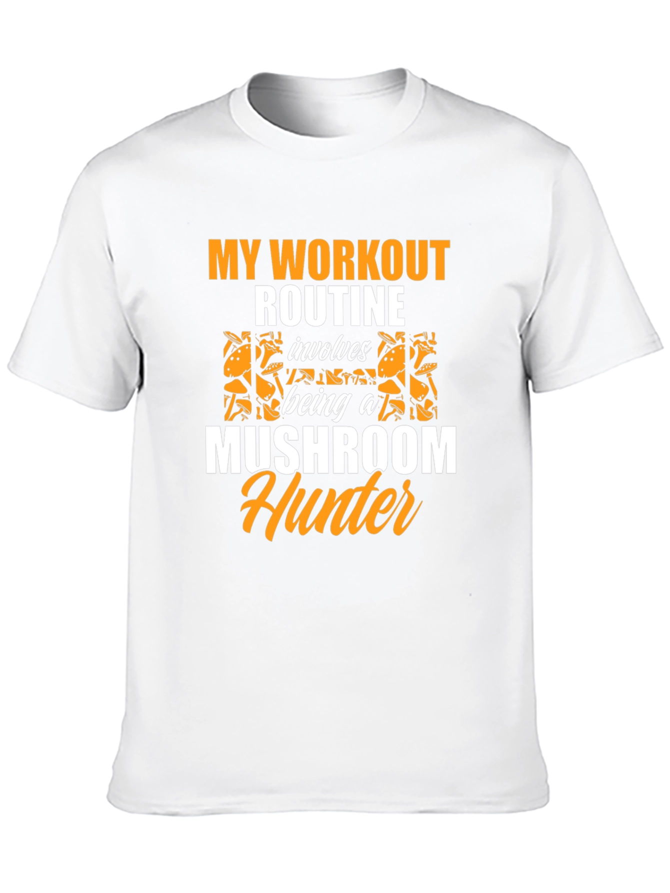 Mushroom Hunter Workout Routine Graphic Tee