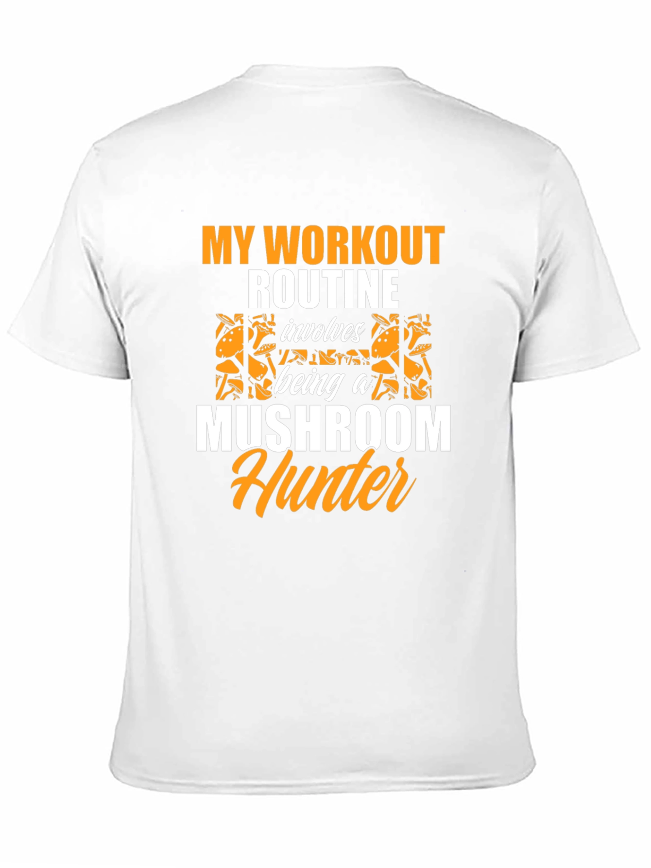 Mushroom Hunter Workout Routine Graphic Tee