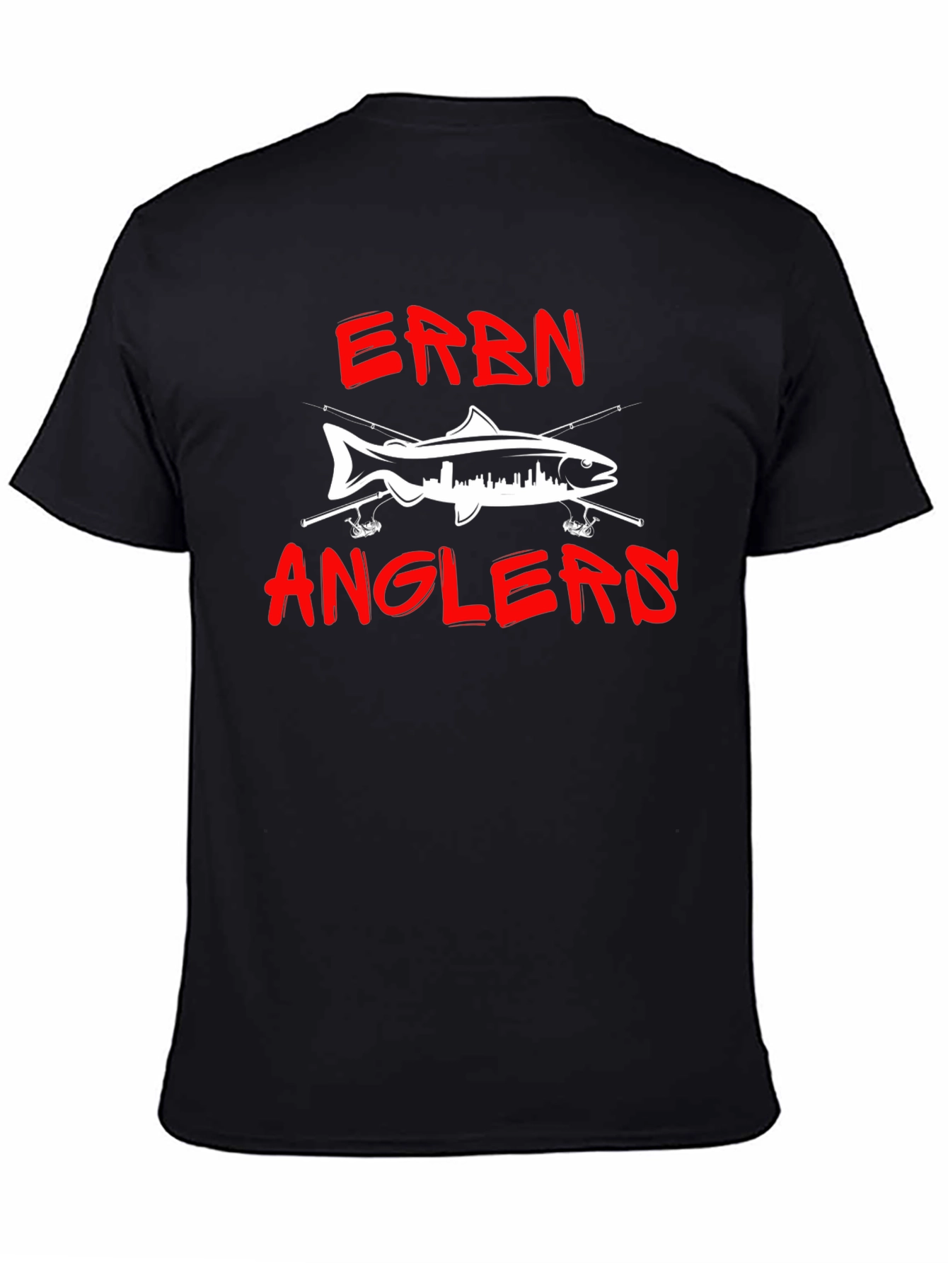 ERBN Anglers Fishing T-Shirt - Cityscape Fish Design