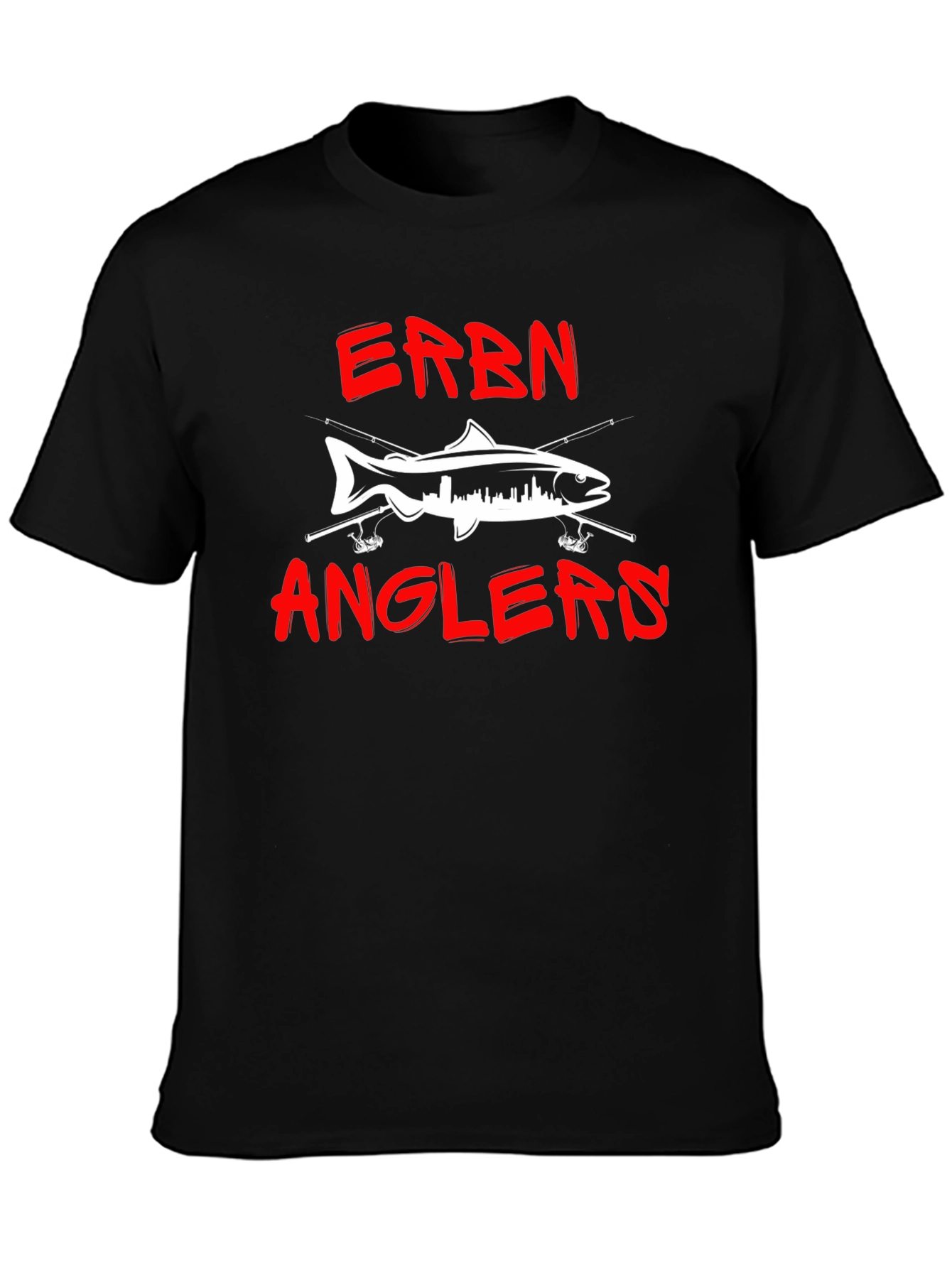 ERBN Anglers Fishing T-Shirt - Cityscape Fish Design