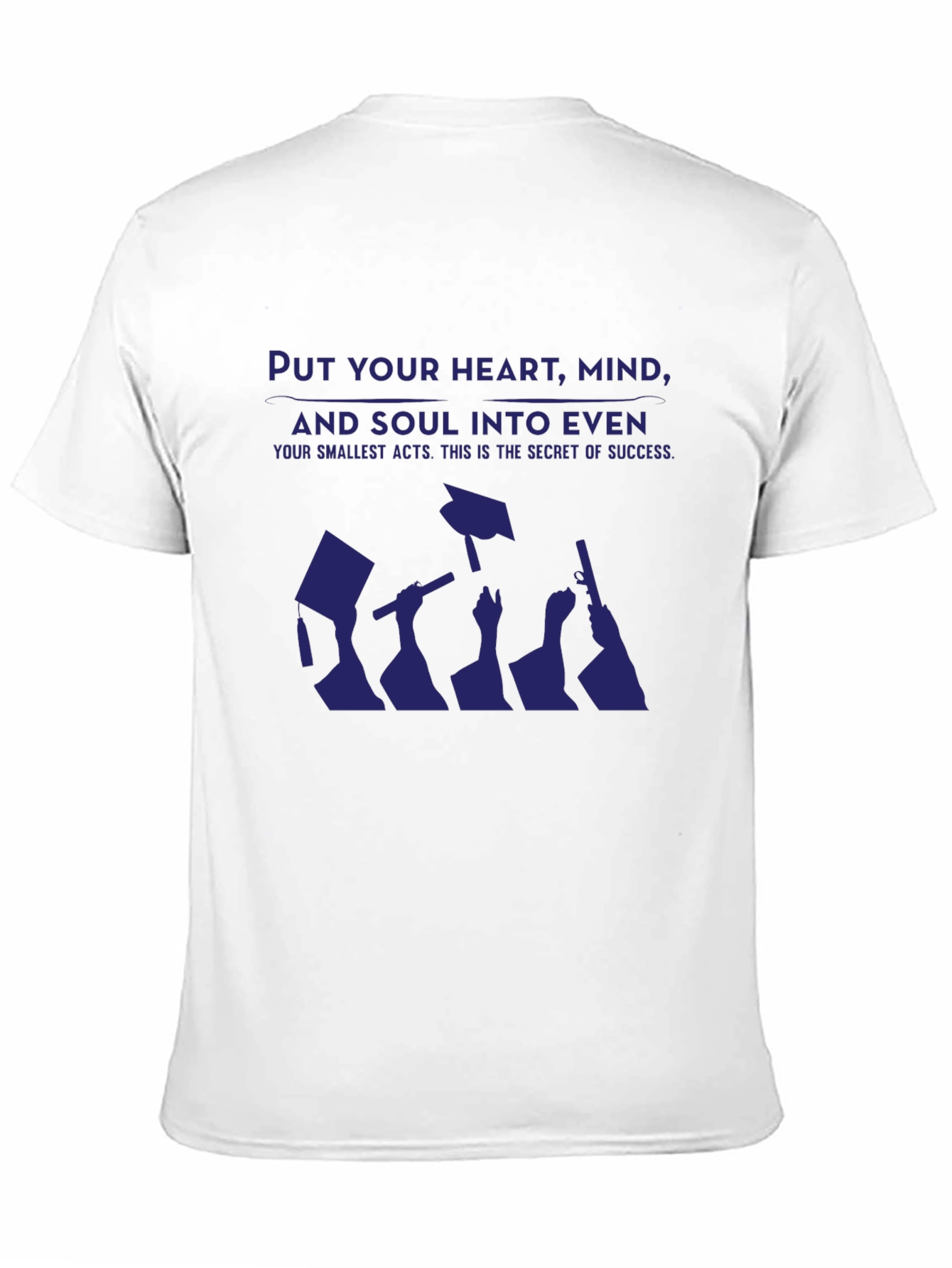 Inspirational Graduation T-Shirt: Heart Mind Soul