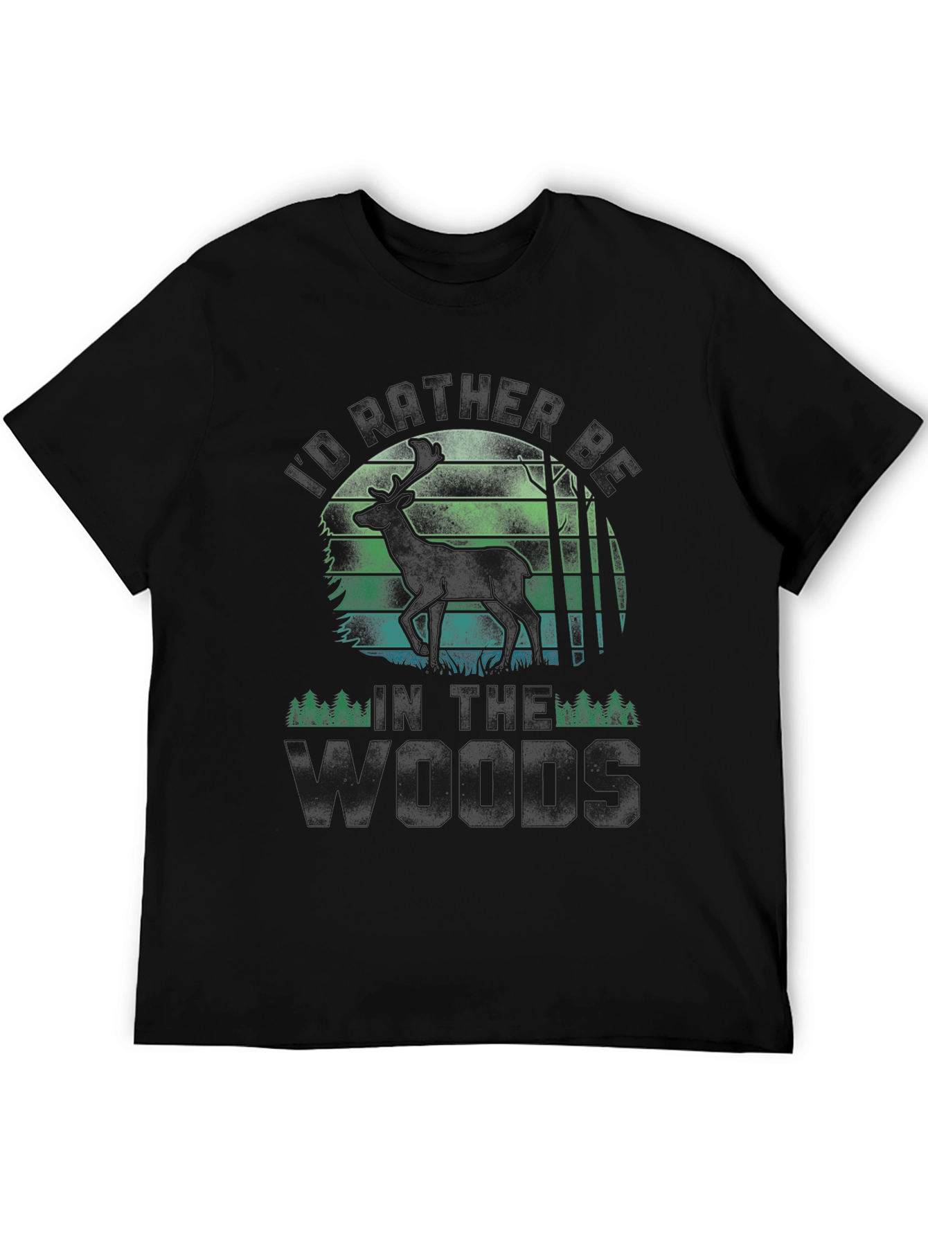 Into the Woods T-Shirt - Deer Silhouette