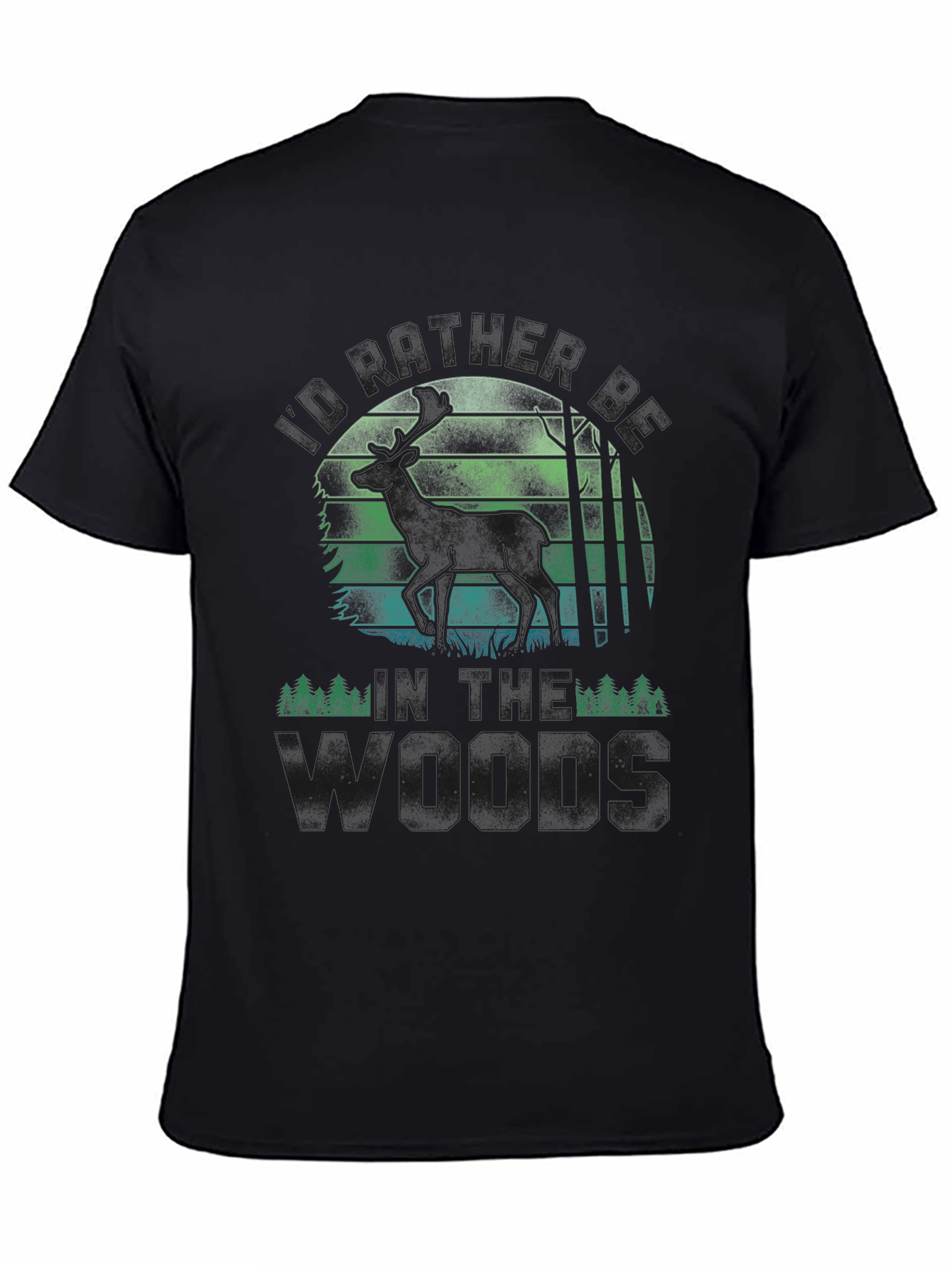 Into the Woods T-Shirt - Deer Silhouette