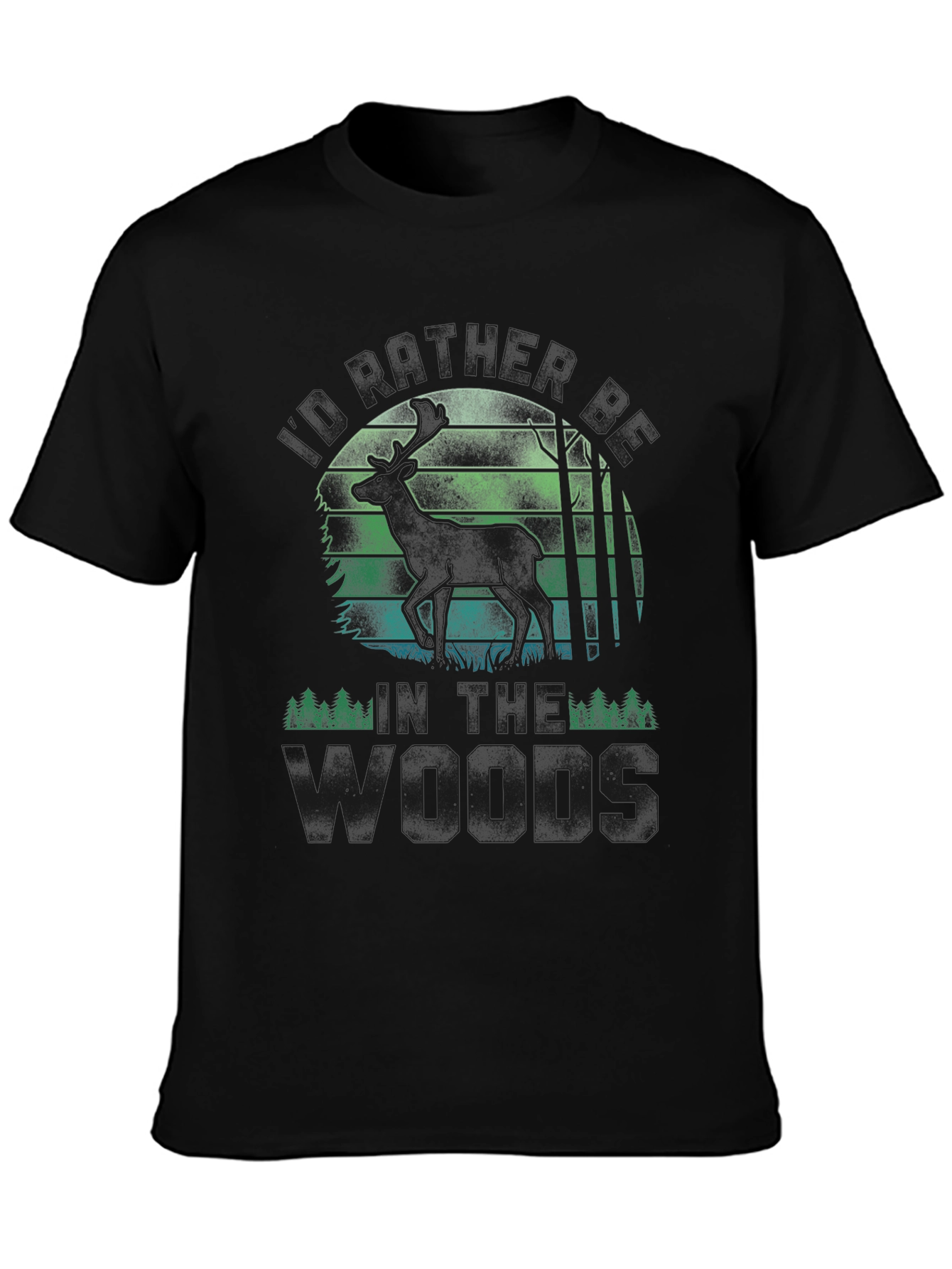 Into the Woods T-Shirt - Deer Silhouette