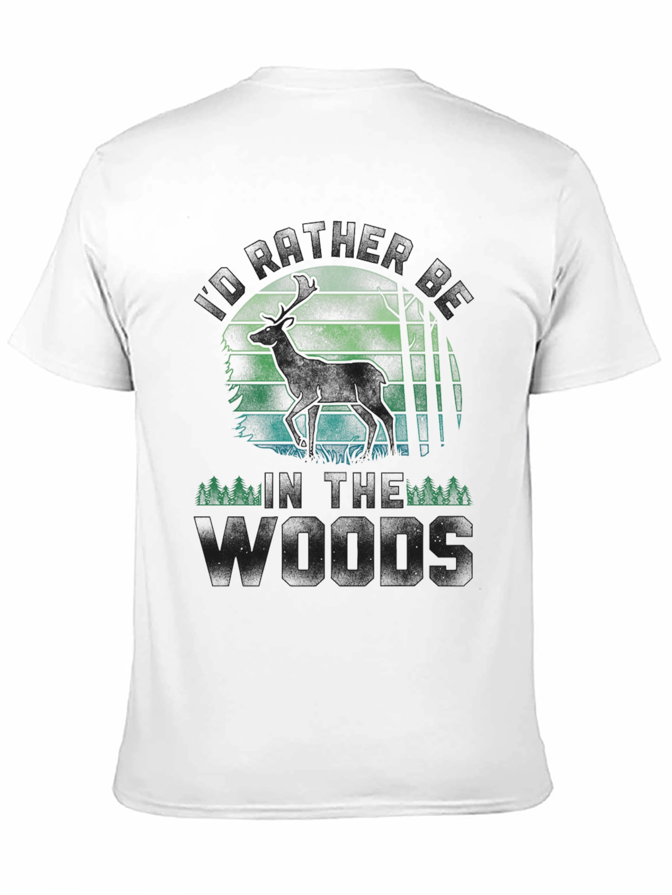 Into the Woods T-Shirt - Deer Silhouette