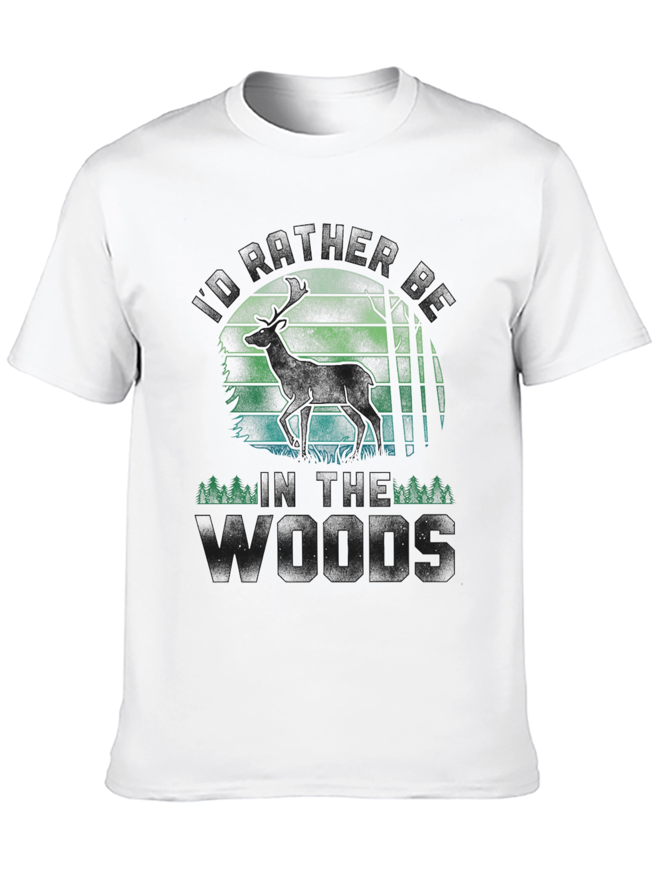 Into the Woods T-Shirt - Deer Silhouette