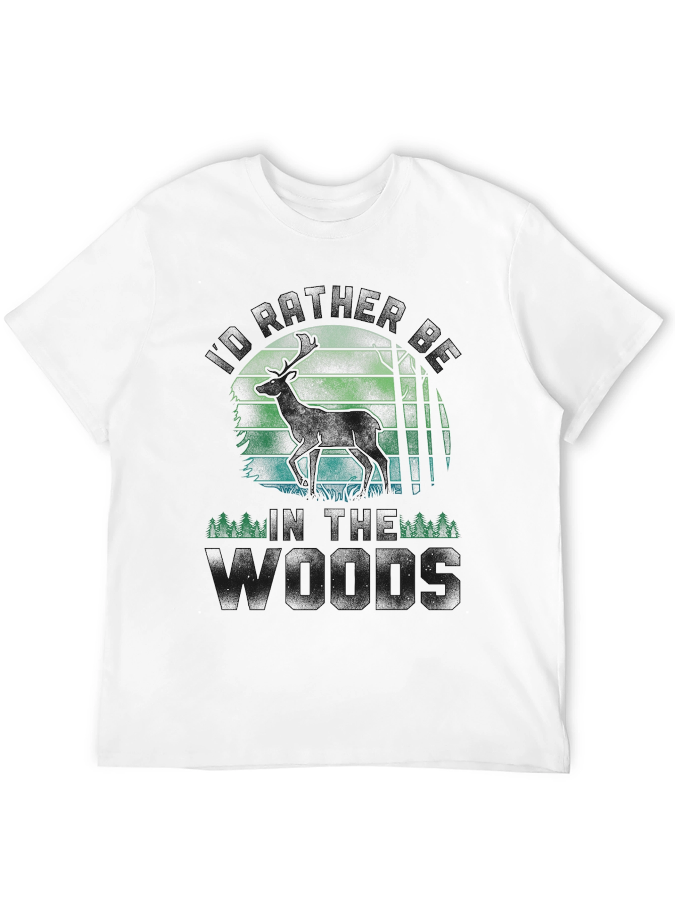 Into the Woods T-Shirt - Deer Silhouette