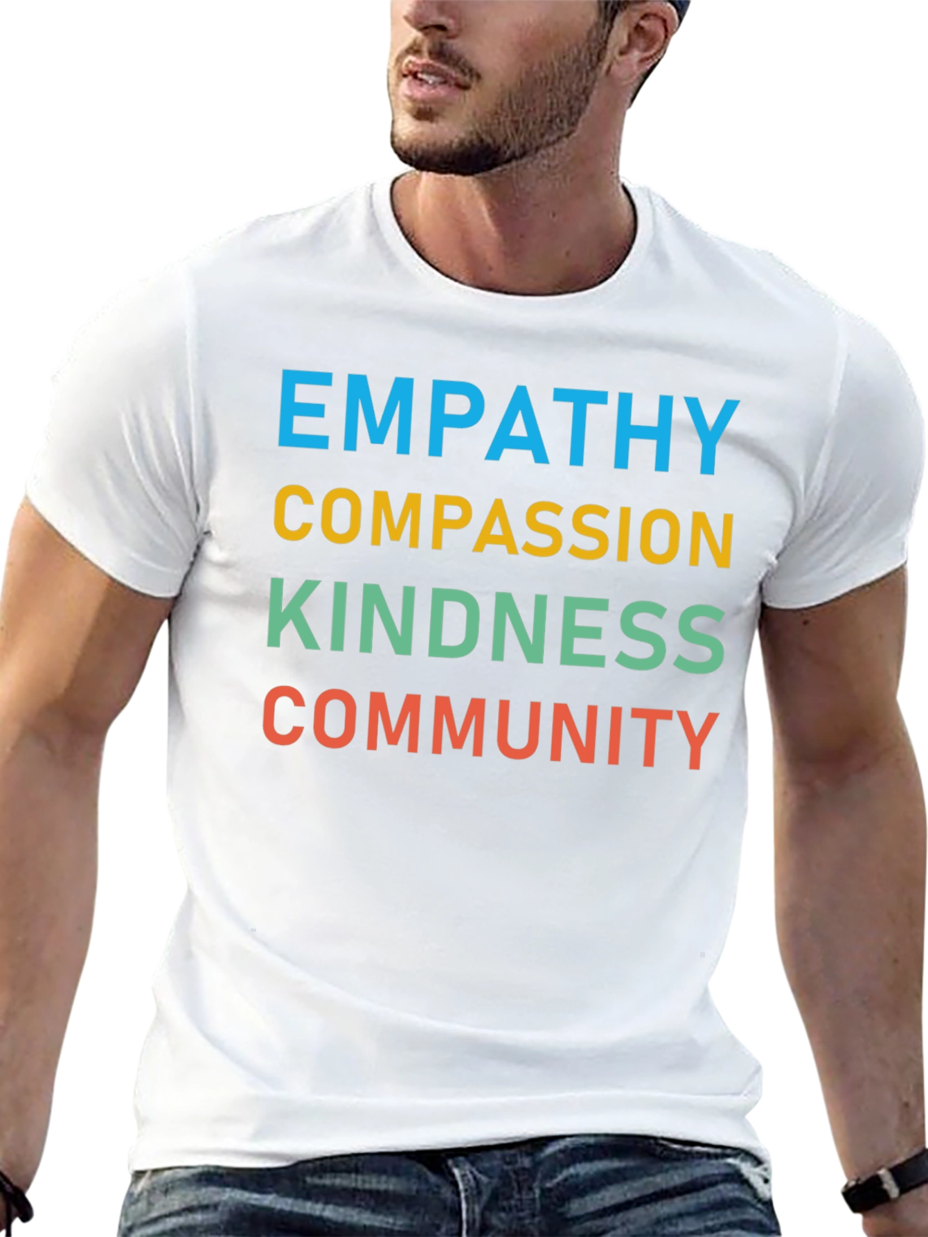 Empathy Compassion Kindness Community Black T-Shirt
