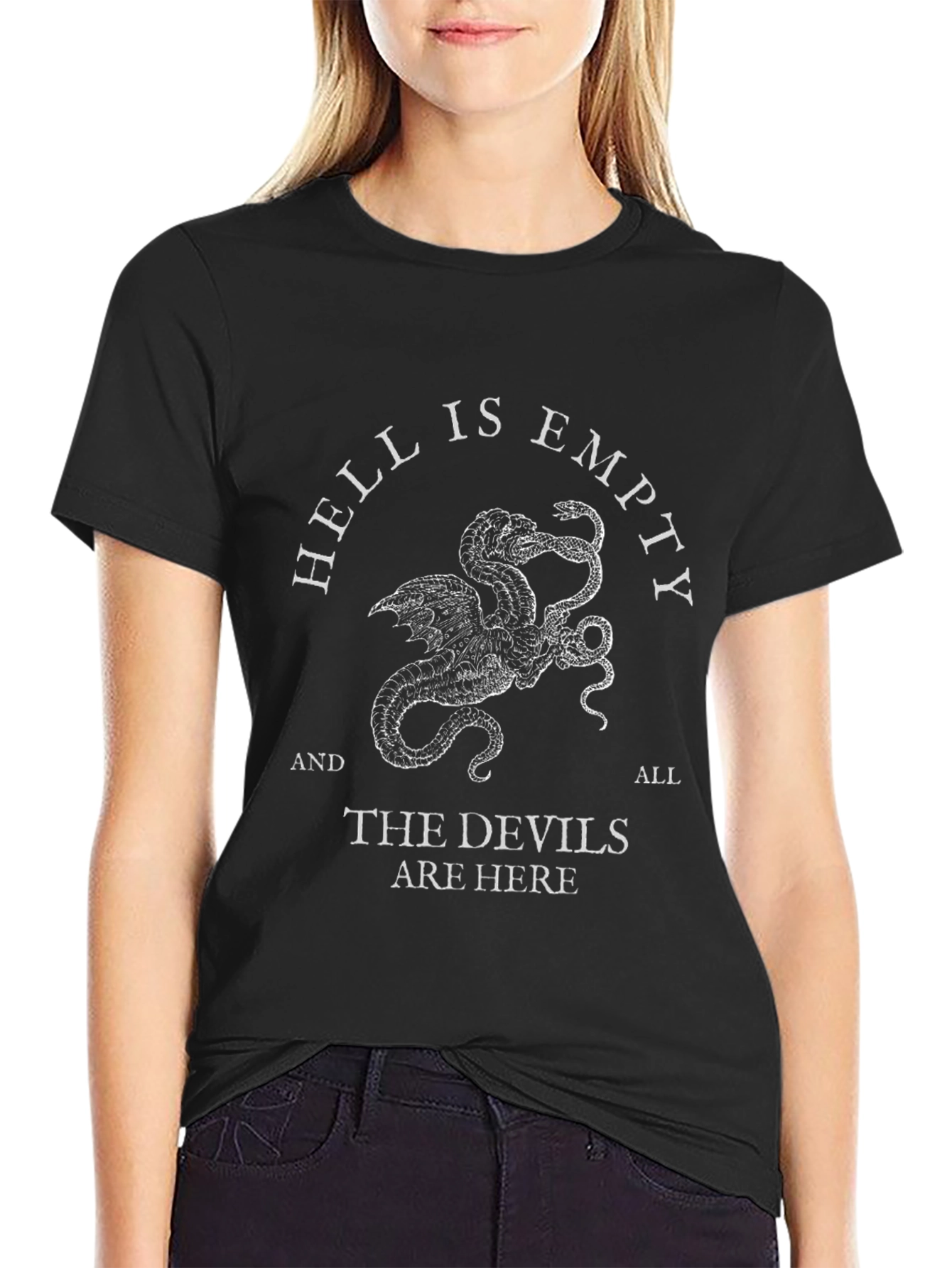 Hell is Empty Graphic Tee - Mens Black T-Shirt