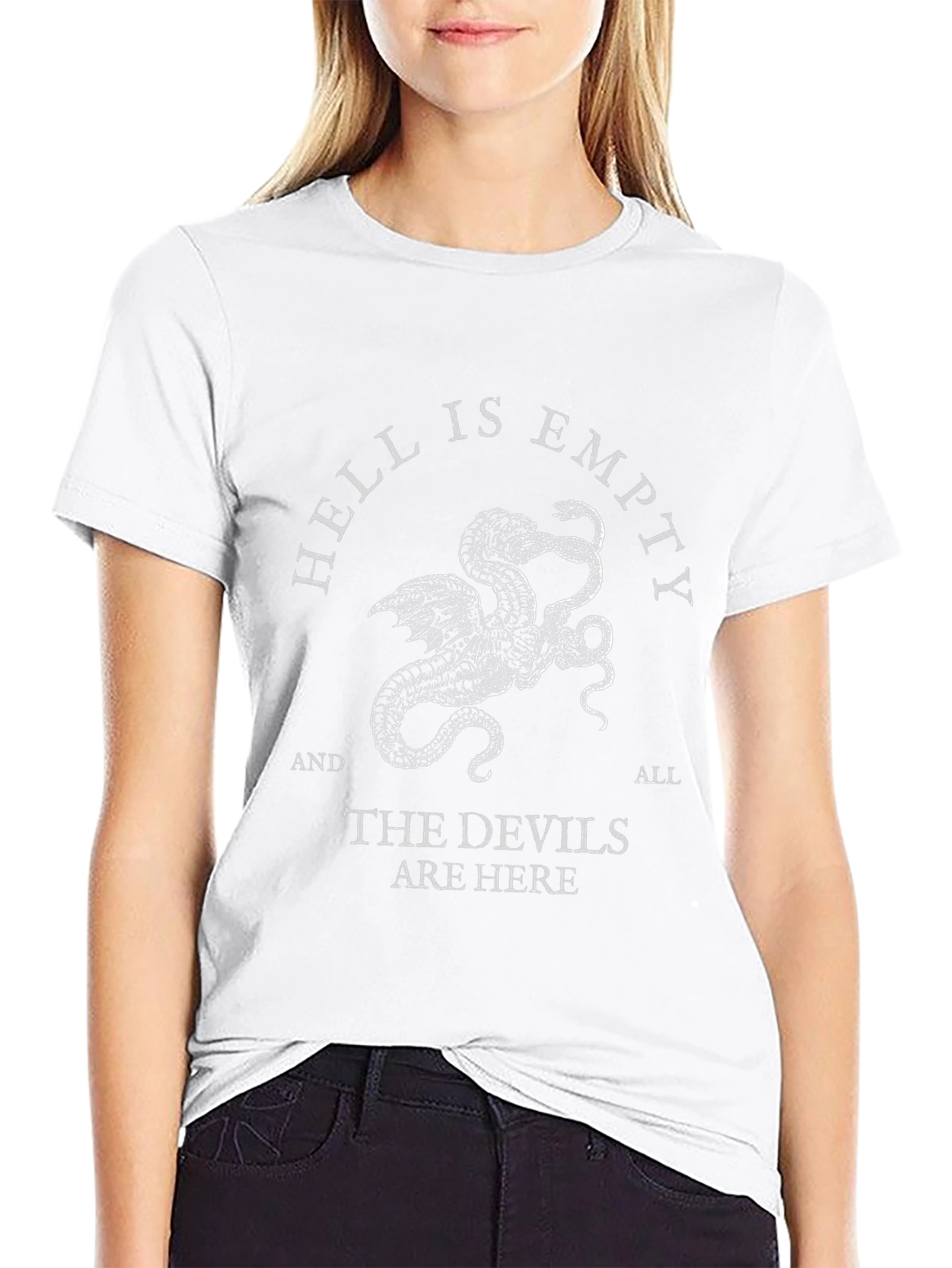 Hell is Empty Graphic Tee - Mens Black T-Shirt