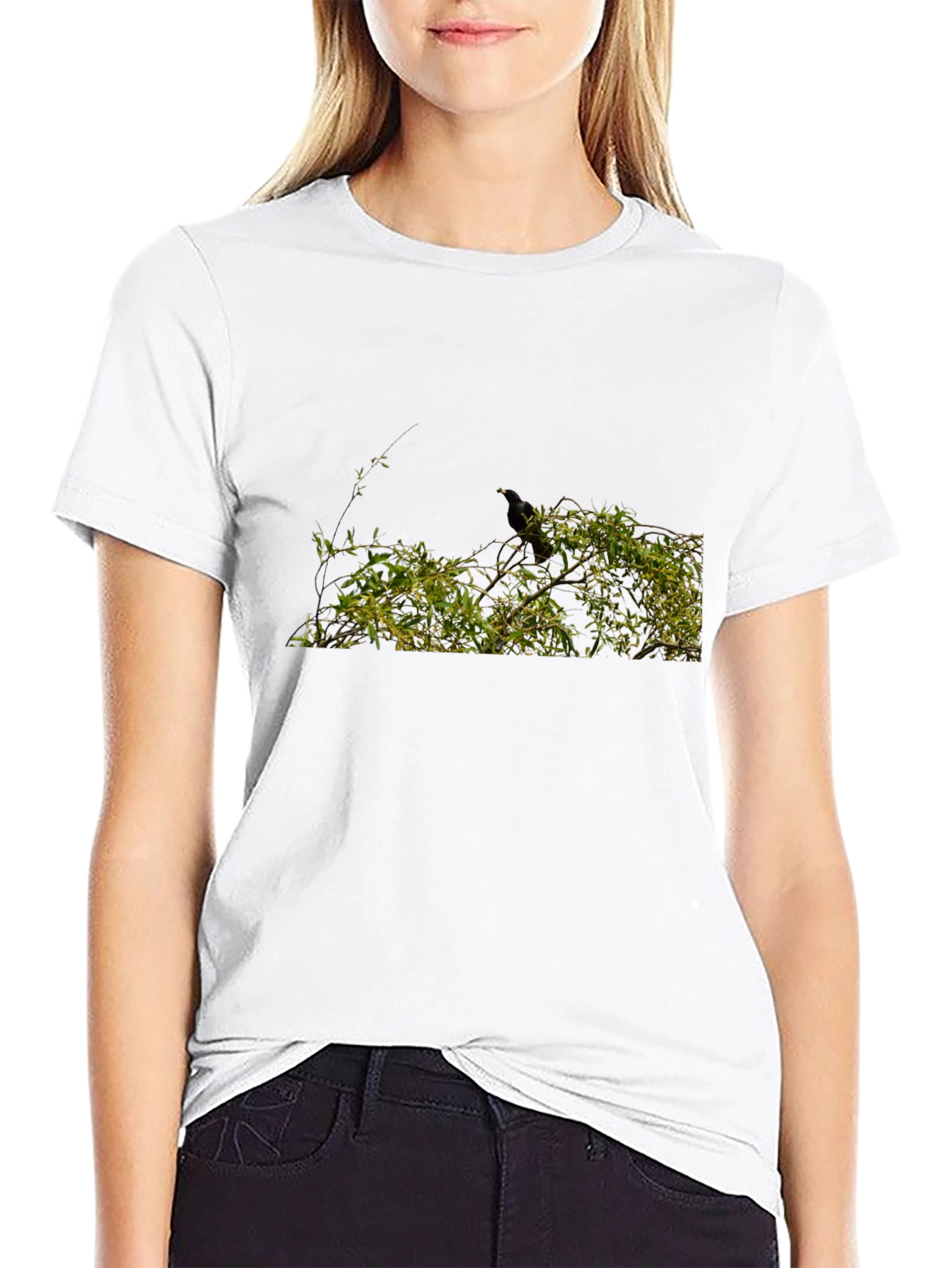 Nature Scene Black T-Shirt