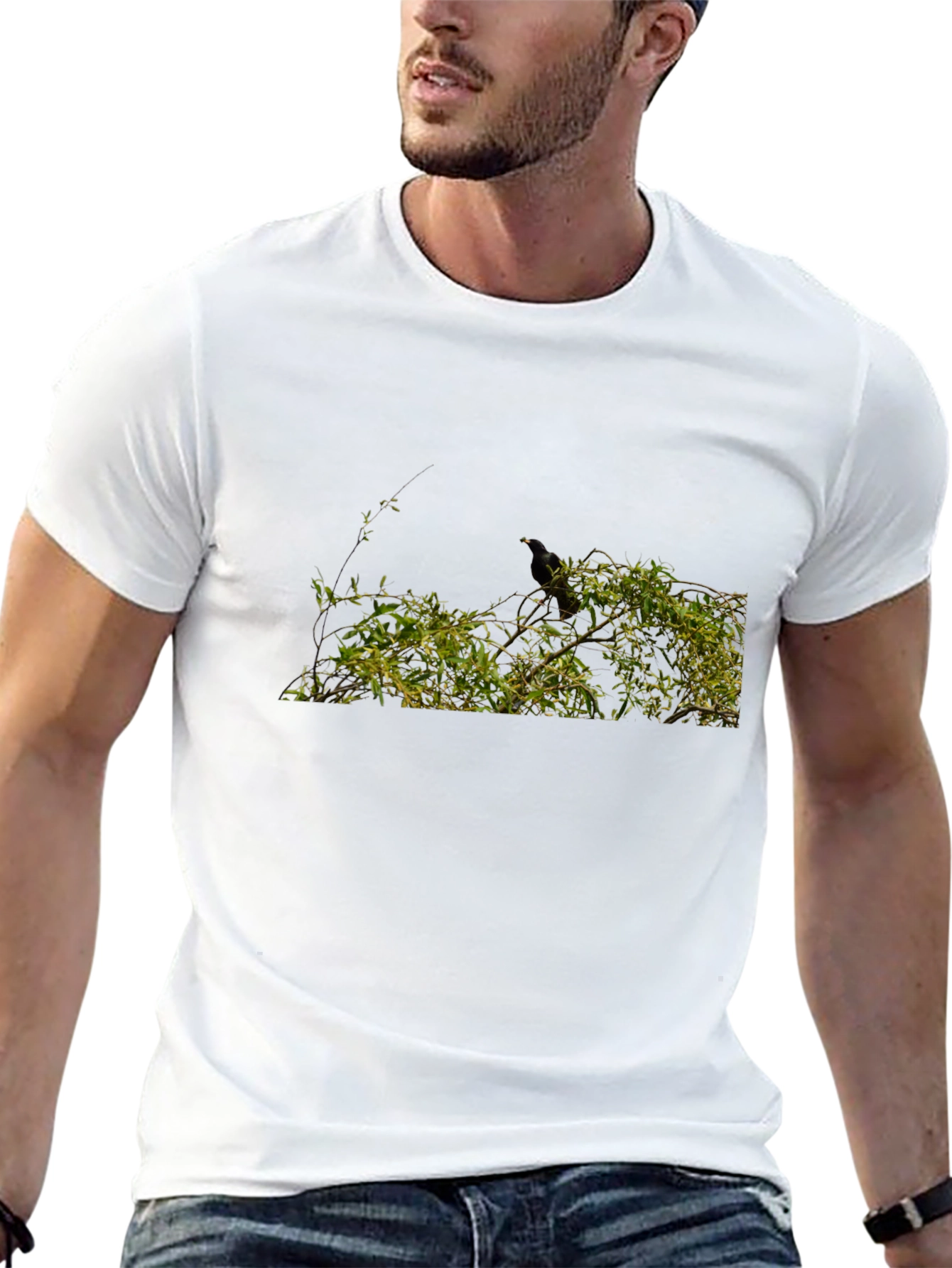 Nature Scene Black T-Shirt