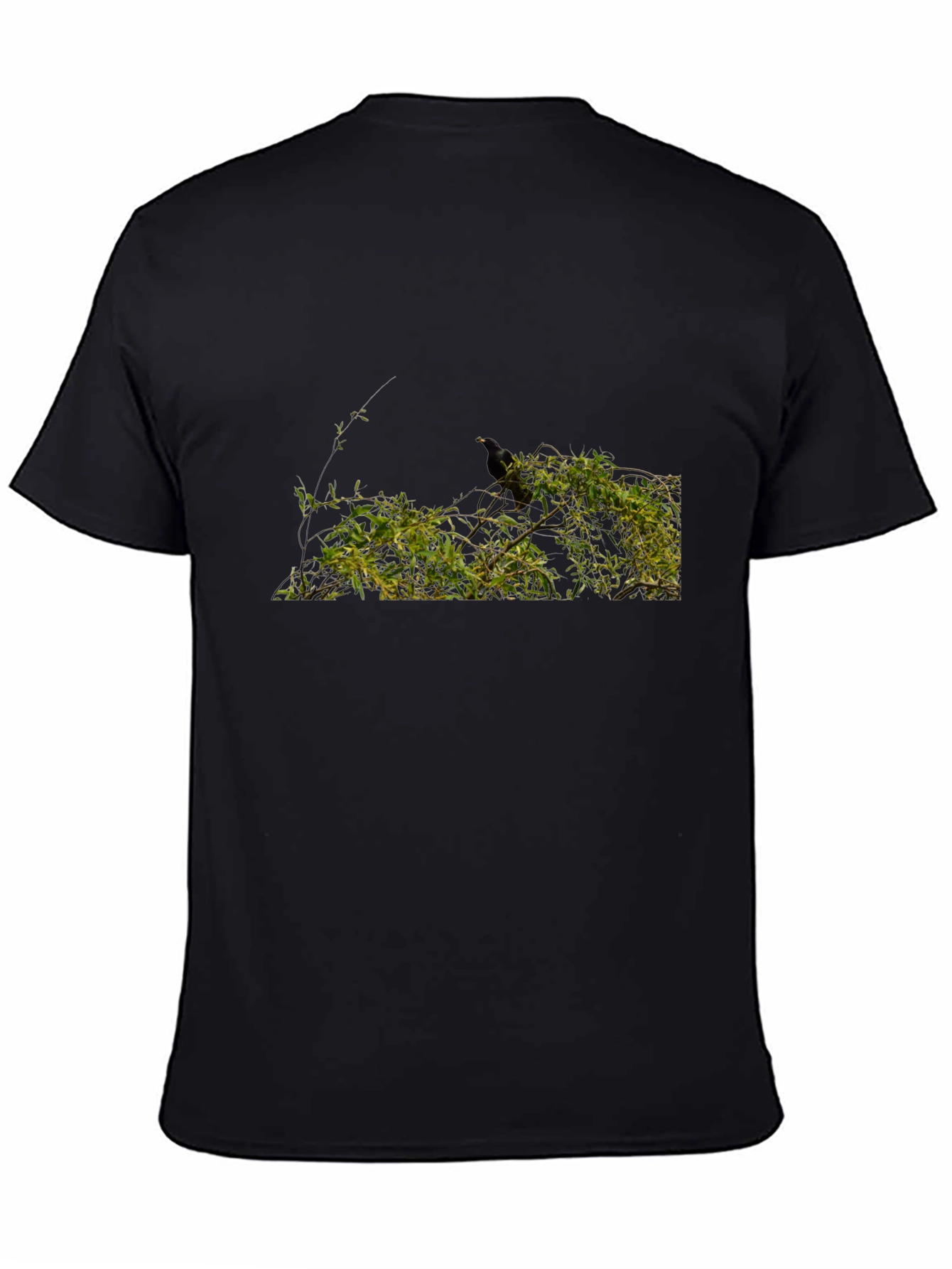 Nature Scene Black T-Shirt